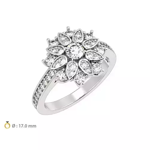 N085 Beautiful flower Ring