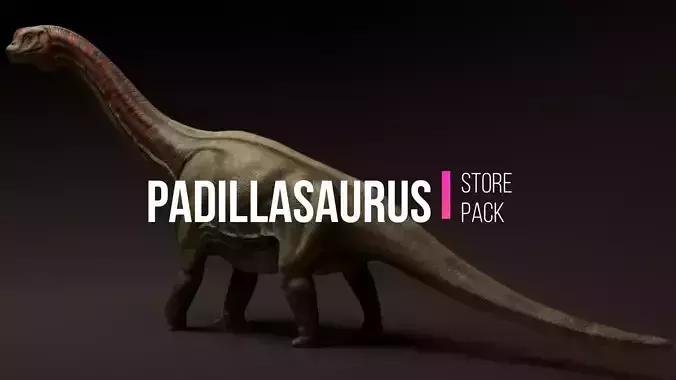 Padillasaurus Asset Pack Low-poly 3D model