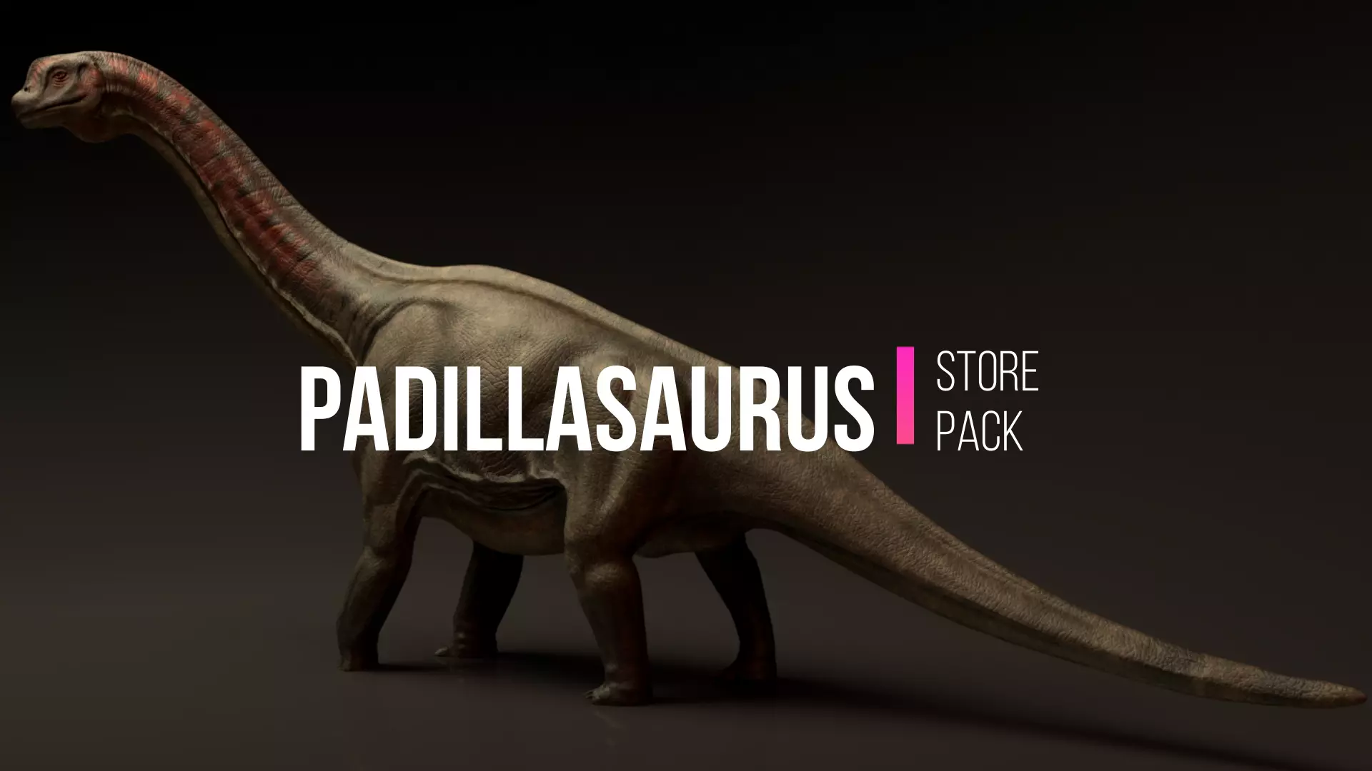 Padillasaurus Asset Pack Low-poly 3D model
