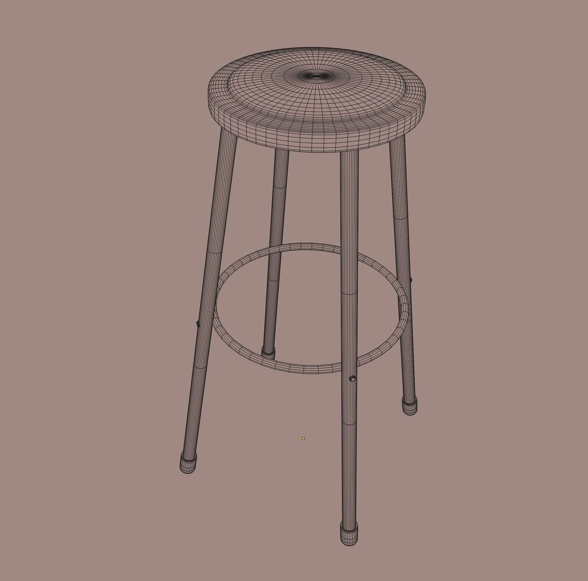 Science Stool 3D model_9