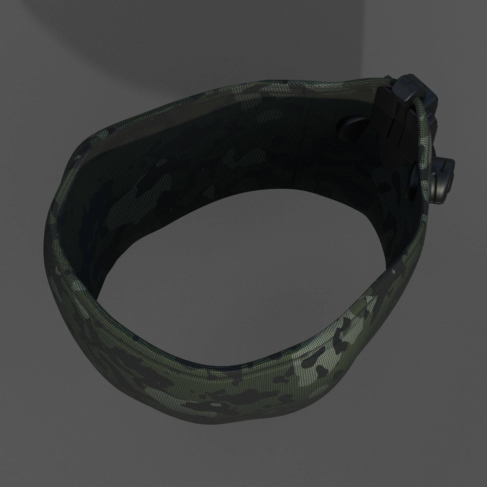 Gas mask helmet 3d model military combat fantasy Low-poly 3D model_6