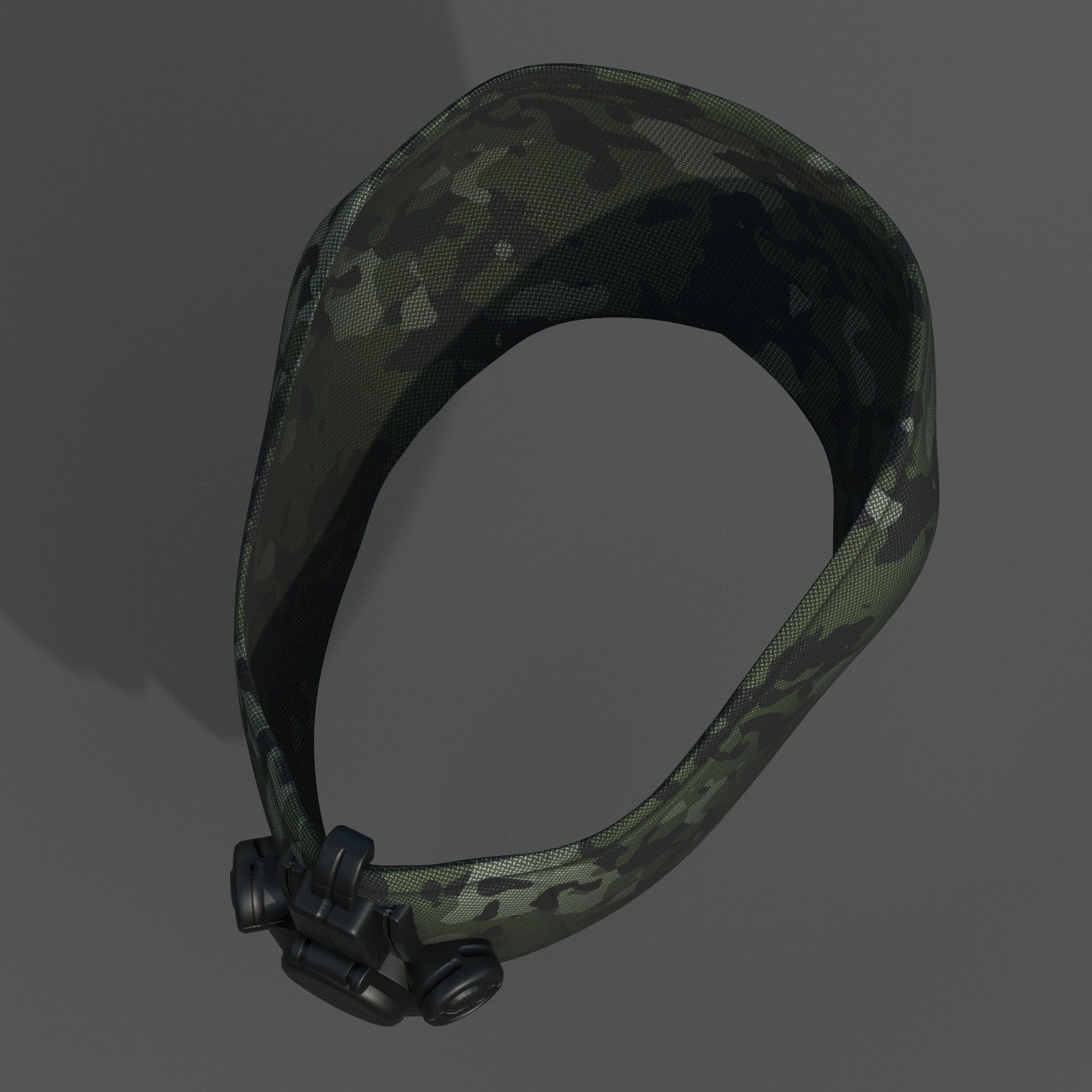 Gas mask helmet 3d model military combat fantasy Low-poly 3D model_2