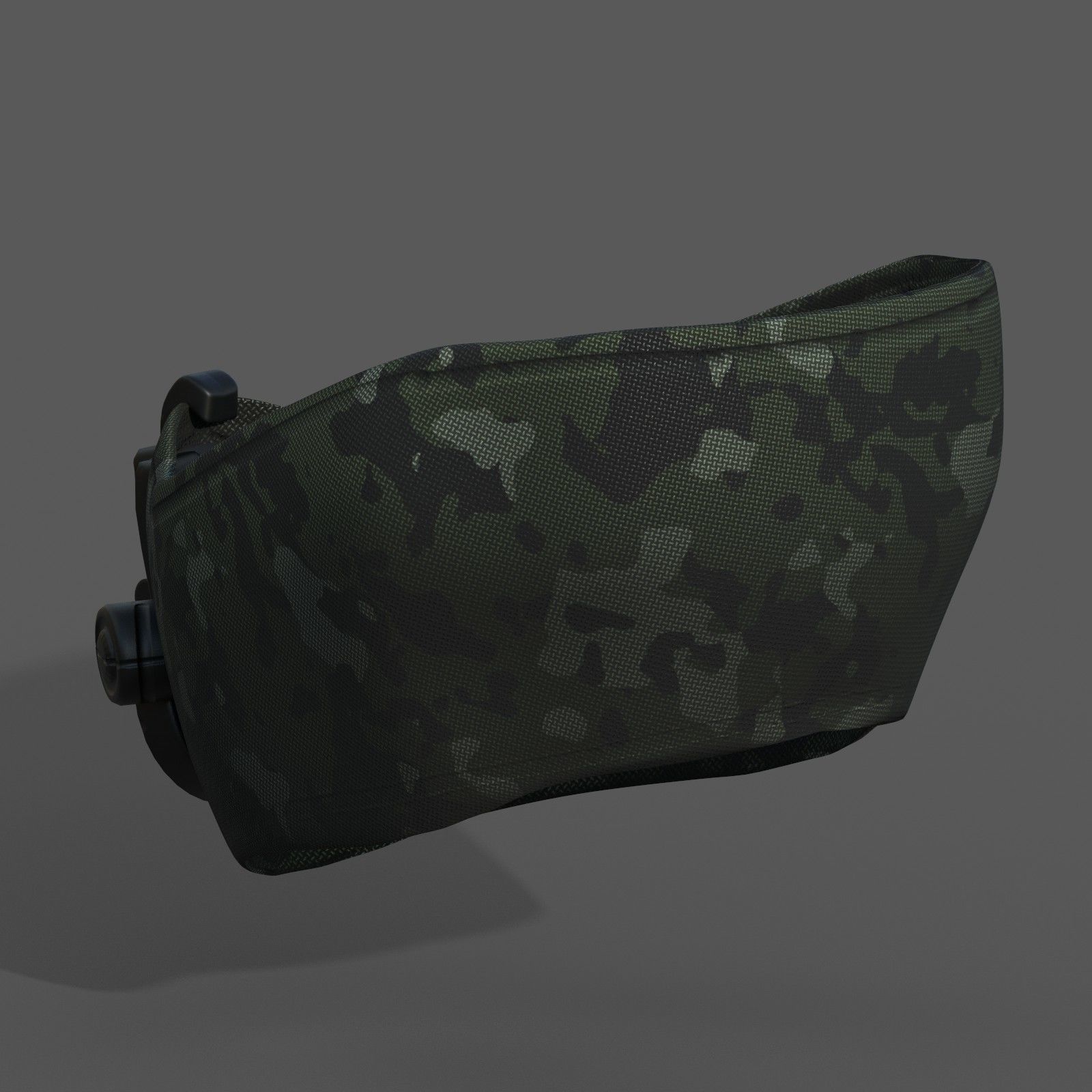 Gas mask helmet 3d model military combat fantasy Low-poly 3D model_5