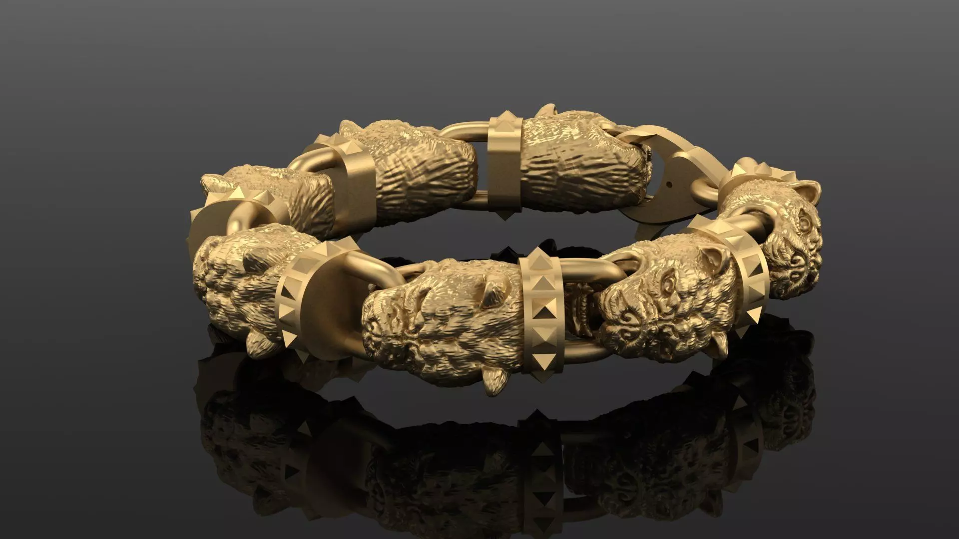 Bracelet Dogs 3D print model_0