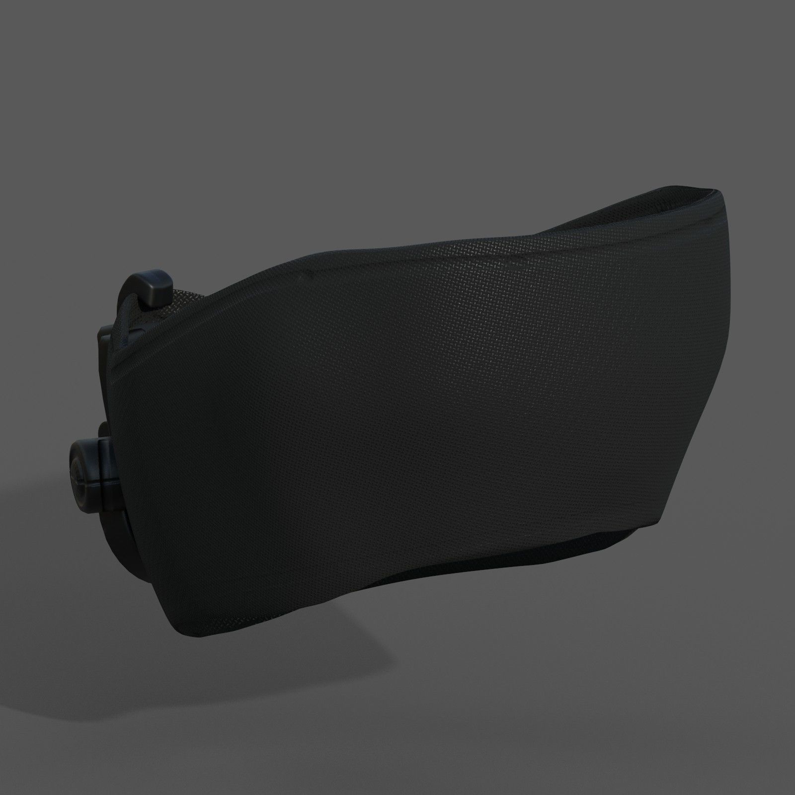 Gas mask respirator scifi futuristic 3d Low-poly 3D model_1