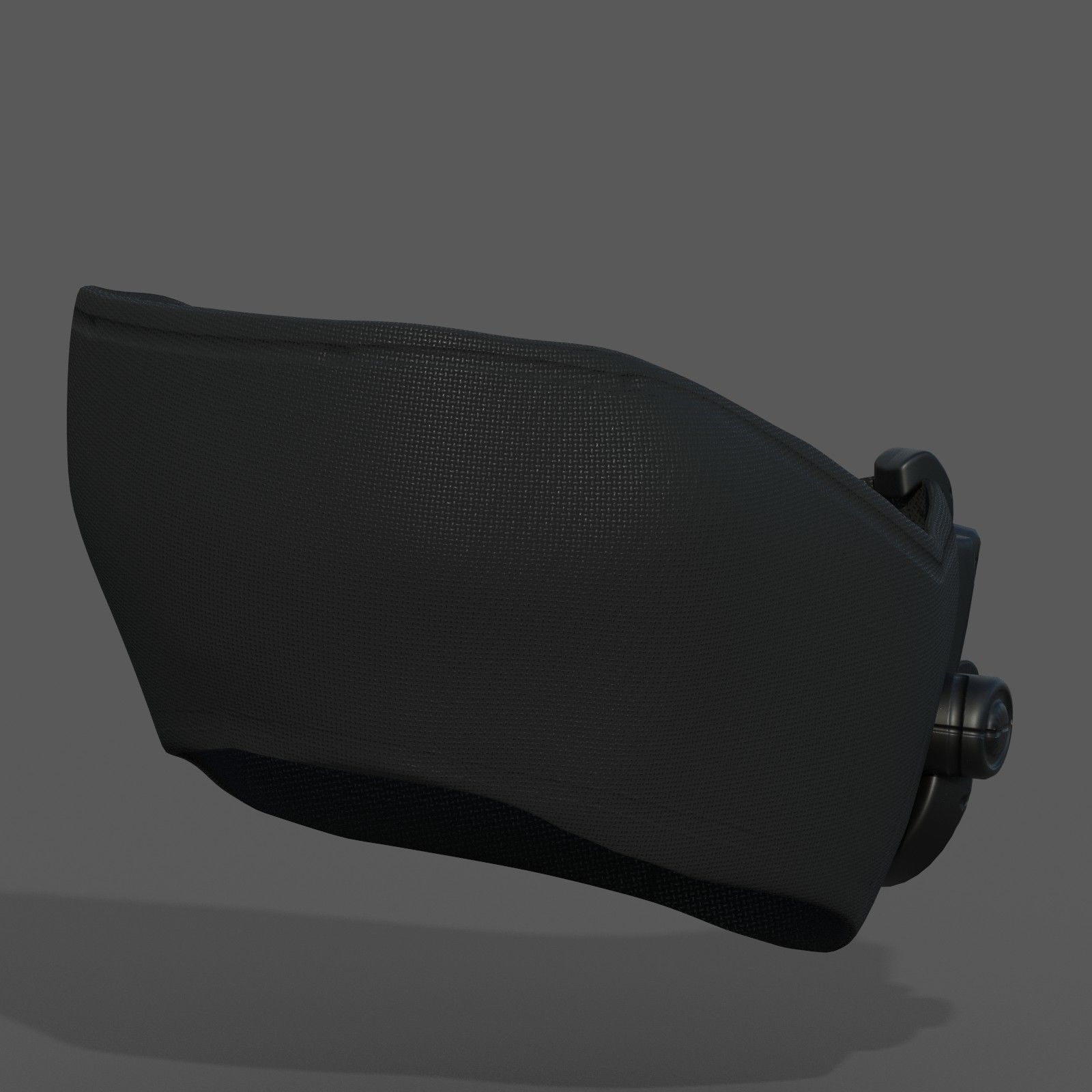 Gas mask respirator scifi futuristic 3d Low-poly 3D model_4