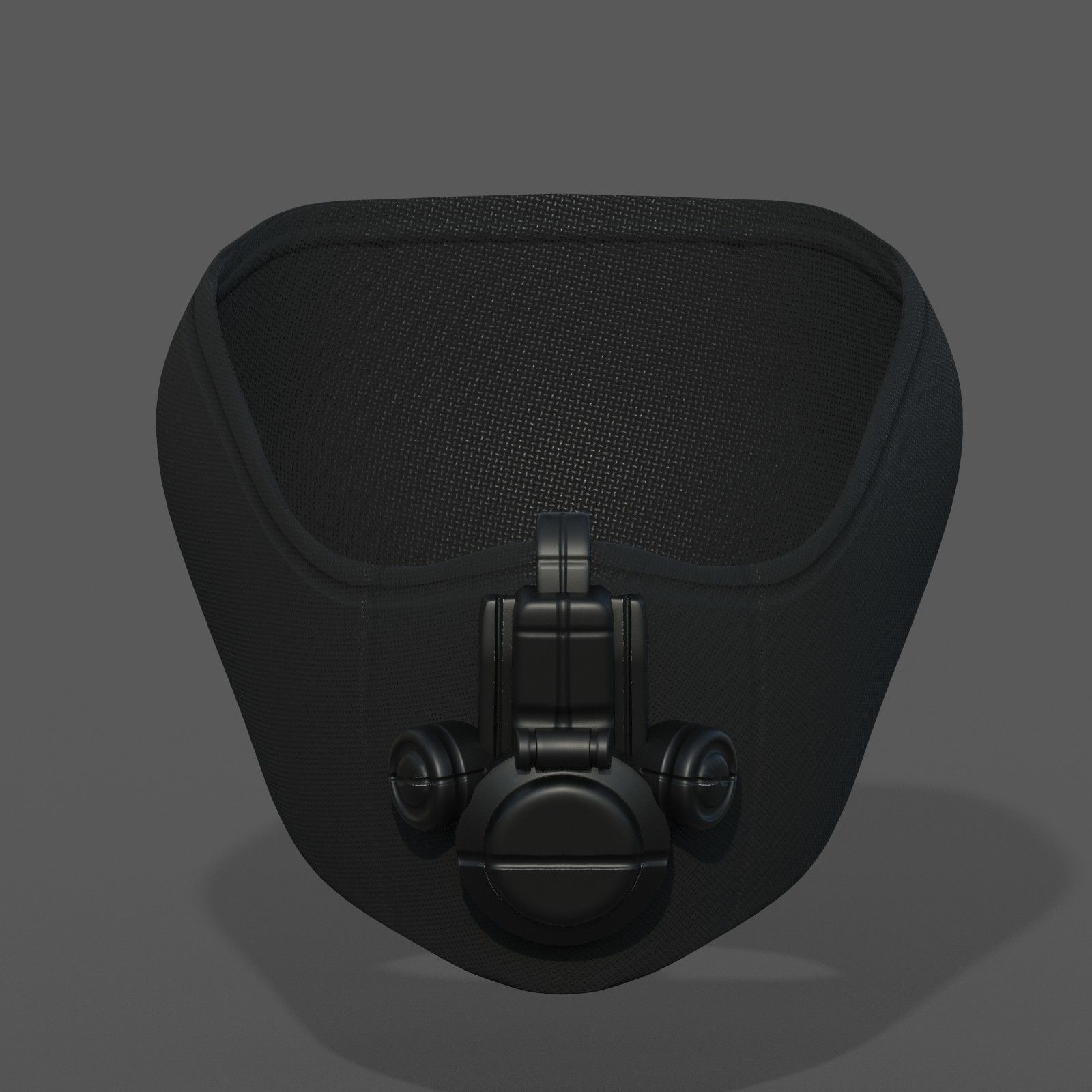 Gas mask respirator scifi futuristic 3d Low-poly 3D model_9