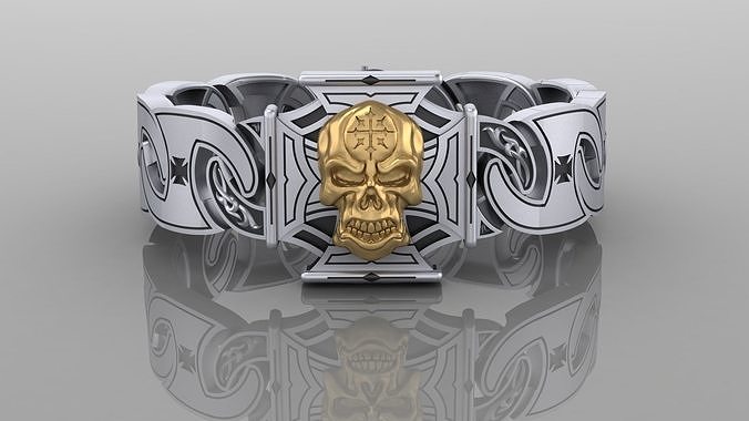 Bracelet a Skull 3D print model