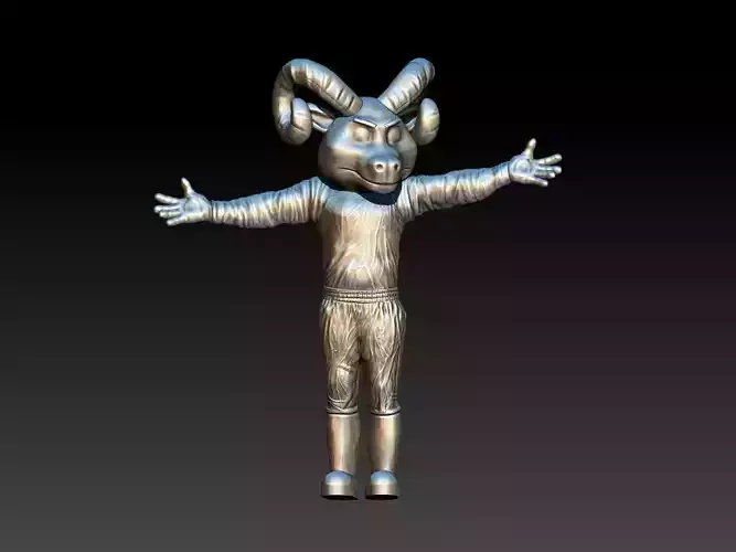 Rameses North Carolina Tar Heels 3D print model