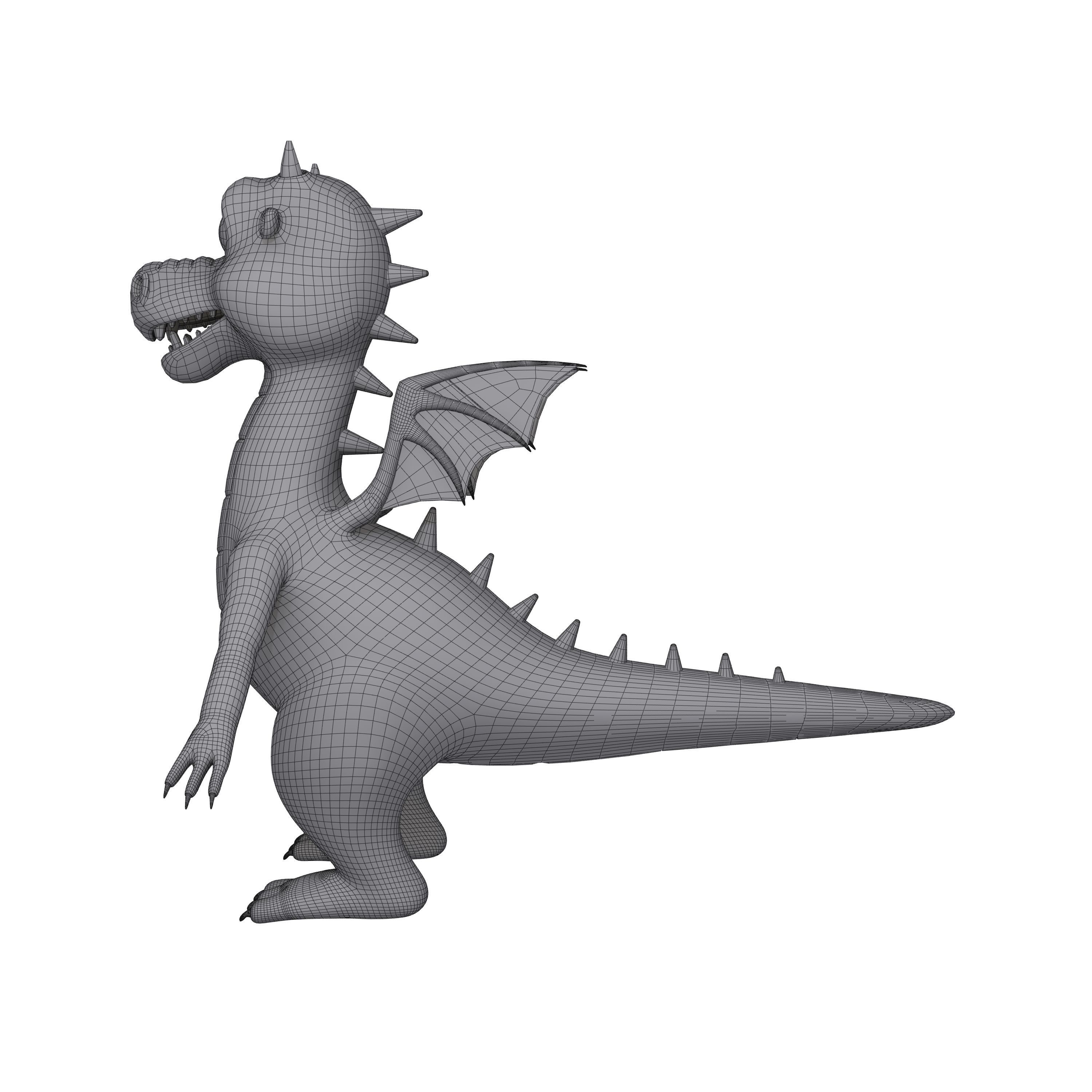 Dragon Cartoon 3D model_8