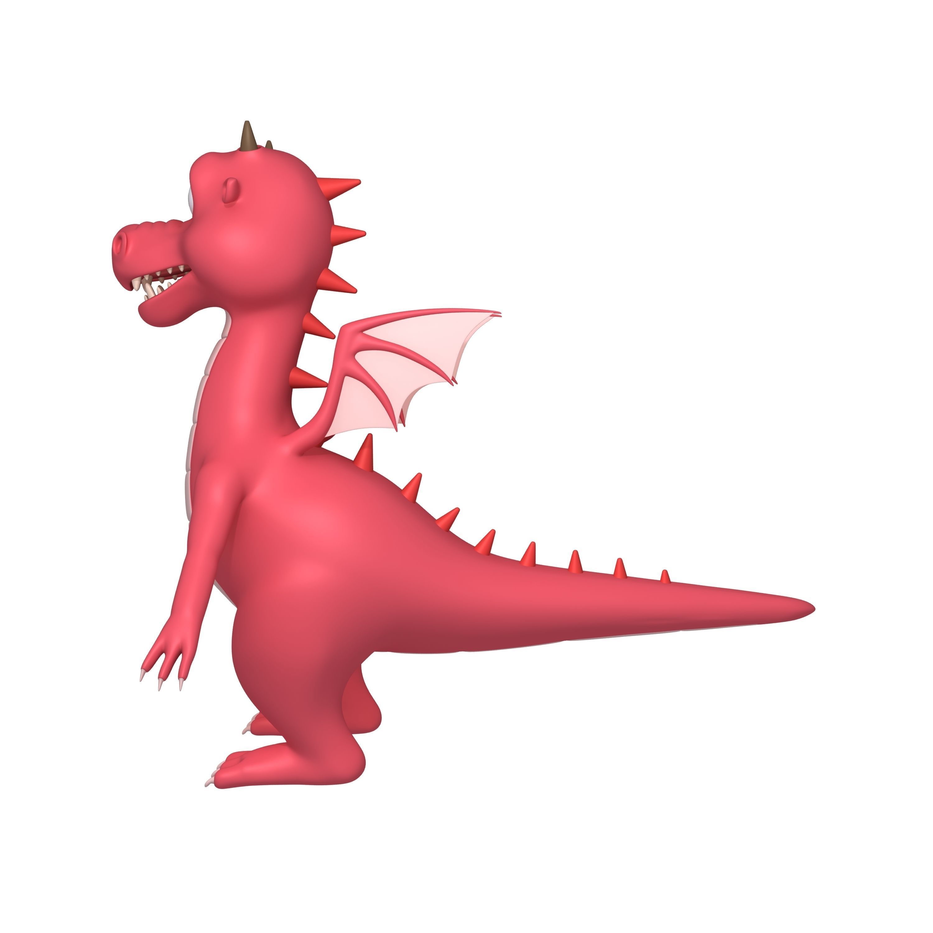 Dragon Cartoon 3D model_4