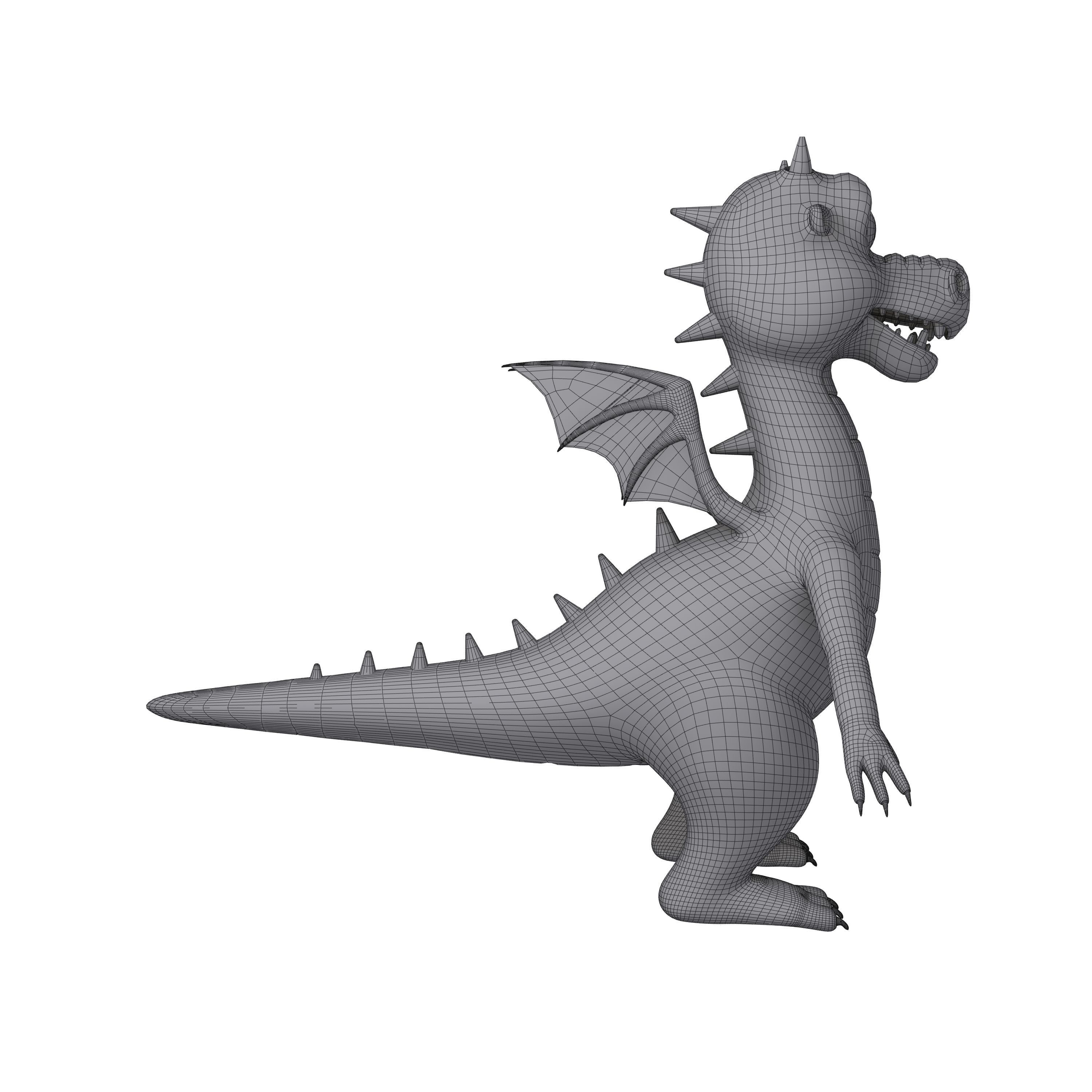 Dragon Cartoon 3D model_6