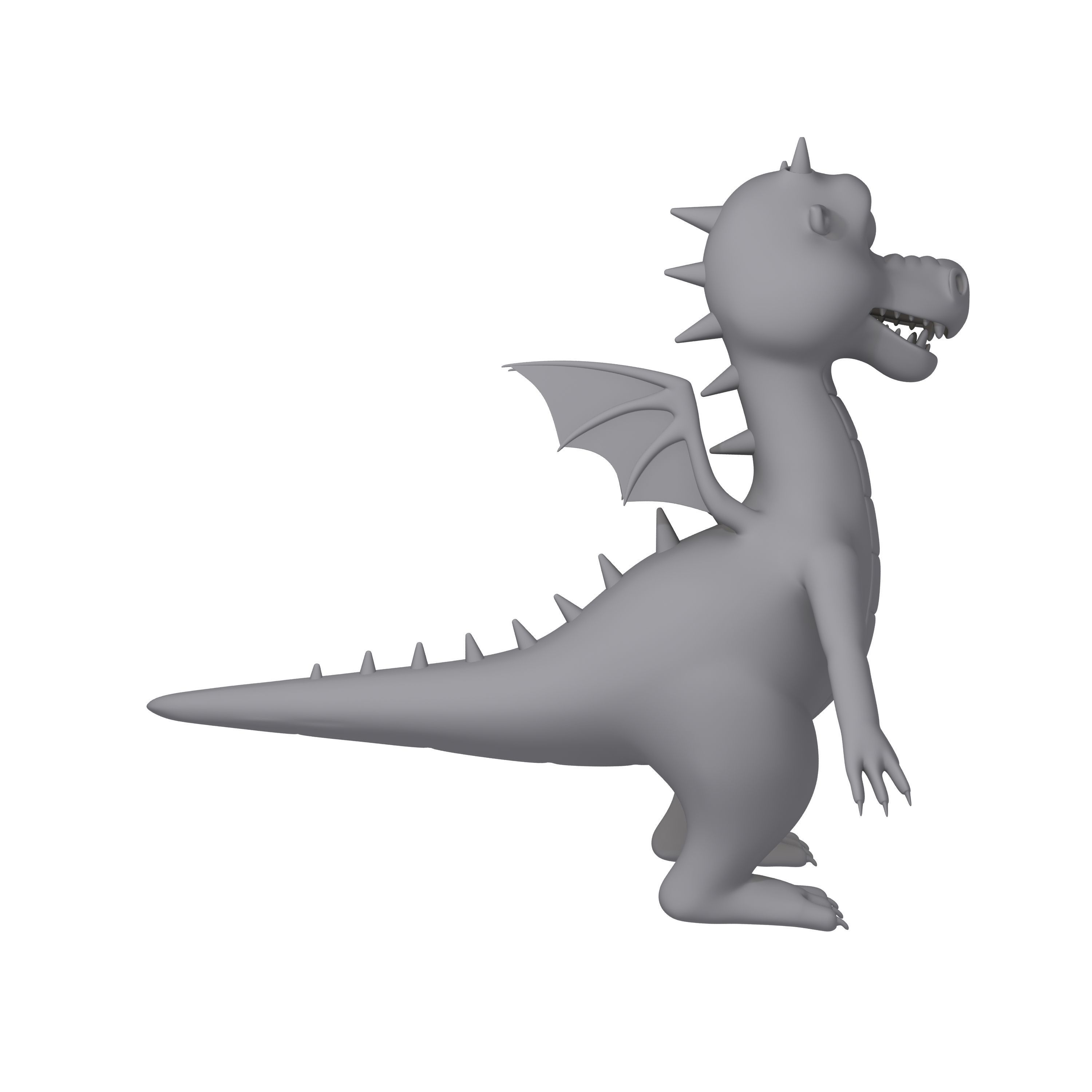 Dragon Cartoon 3D model_11