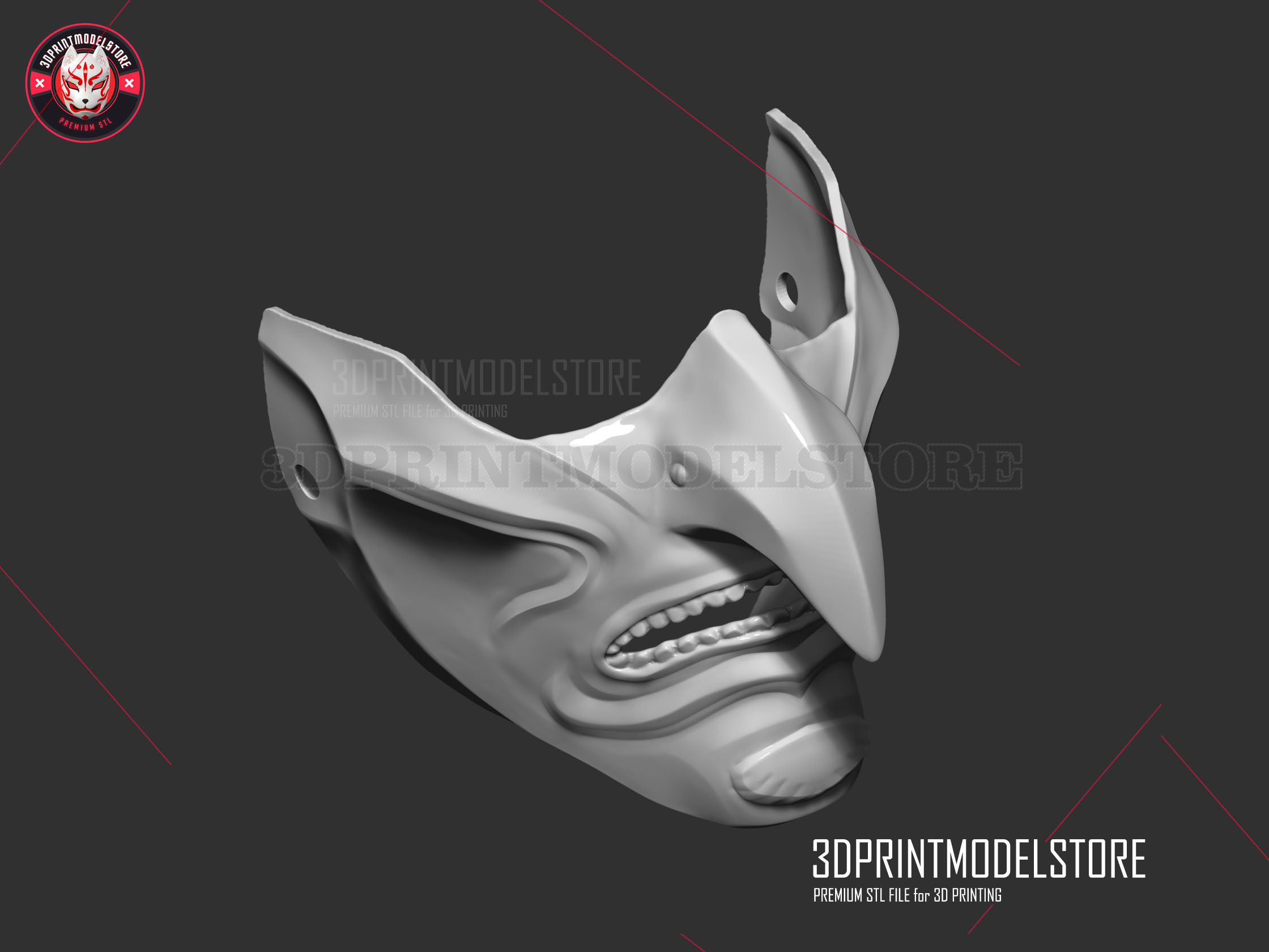 Ghost of Tsushima - Purity of War Oni Samurai Mask  3D print model_6