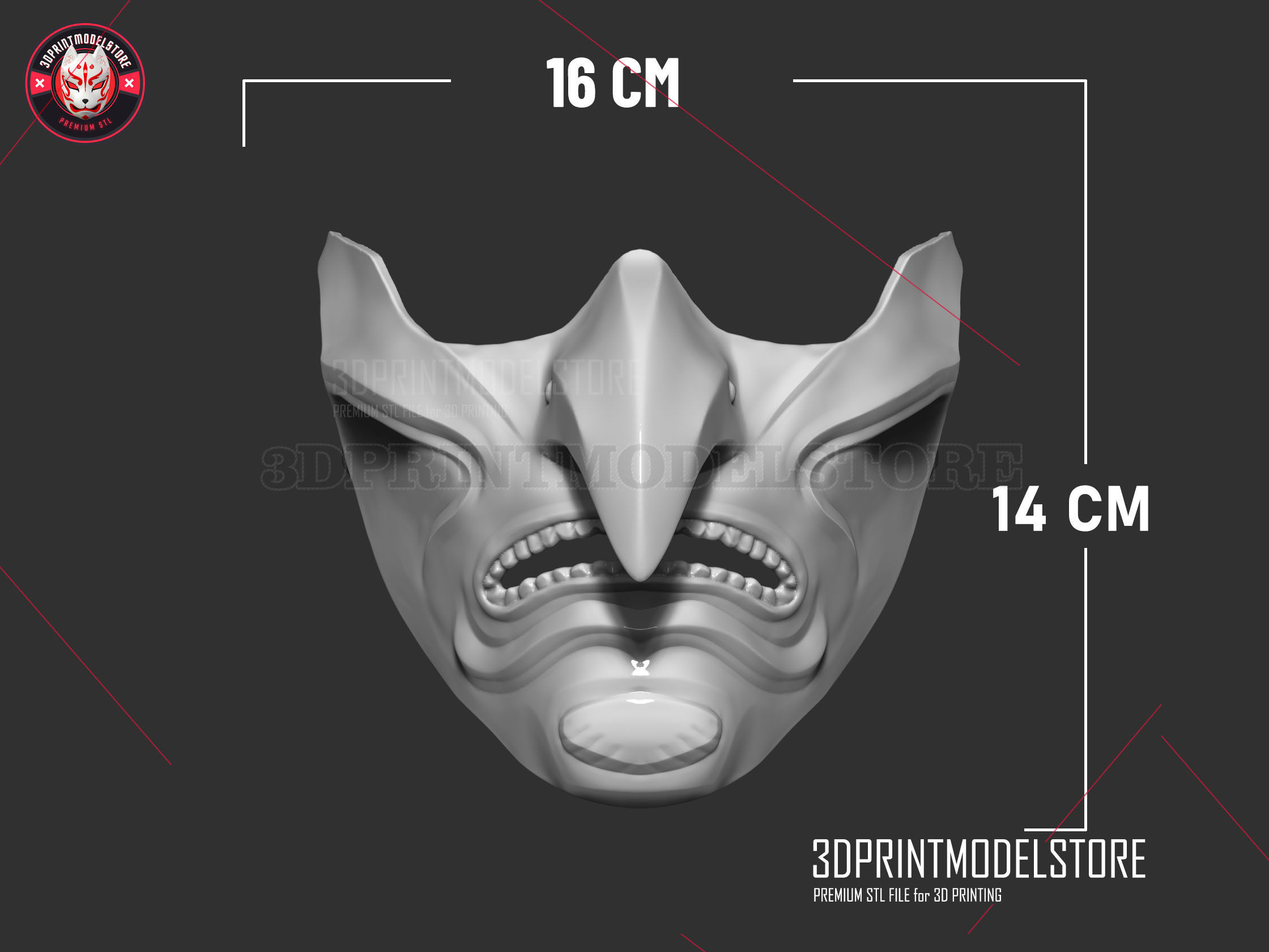 Ghost of Tsushima - Purity of War Oni Samurai Mask  3D print model_7