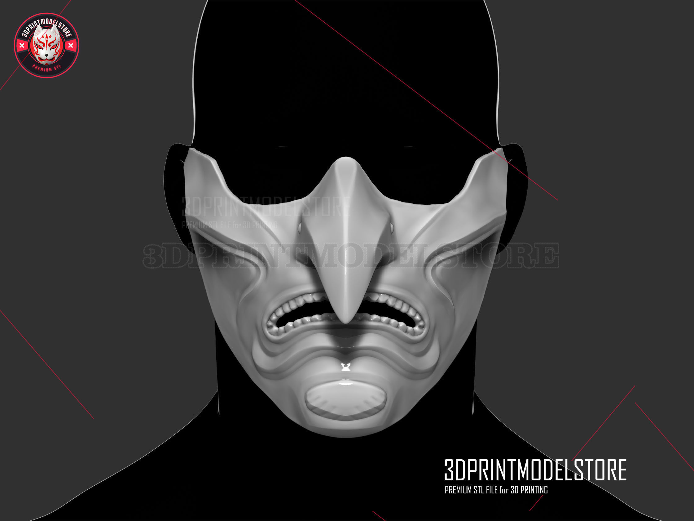 Ghost of Tsushima - Purity of War Oni Samurai Mask  3D print model_1