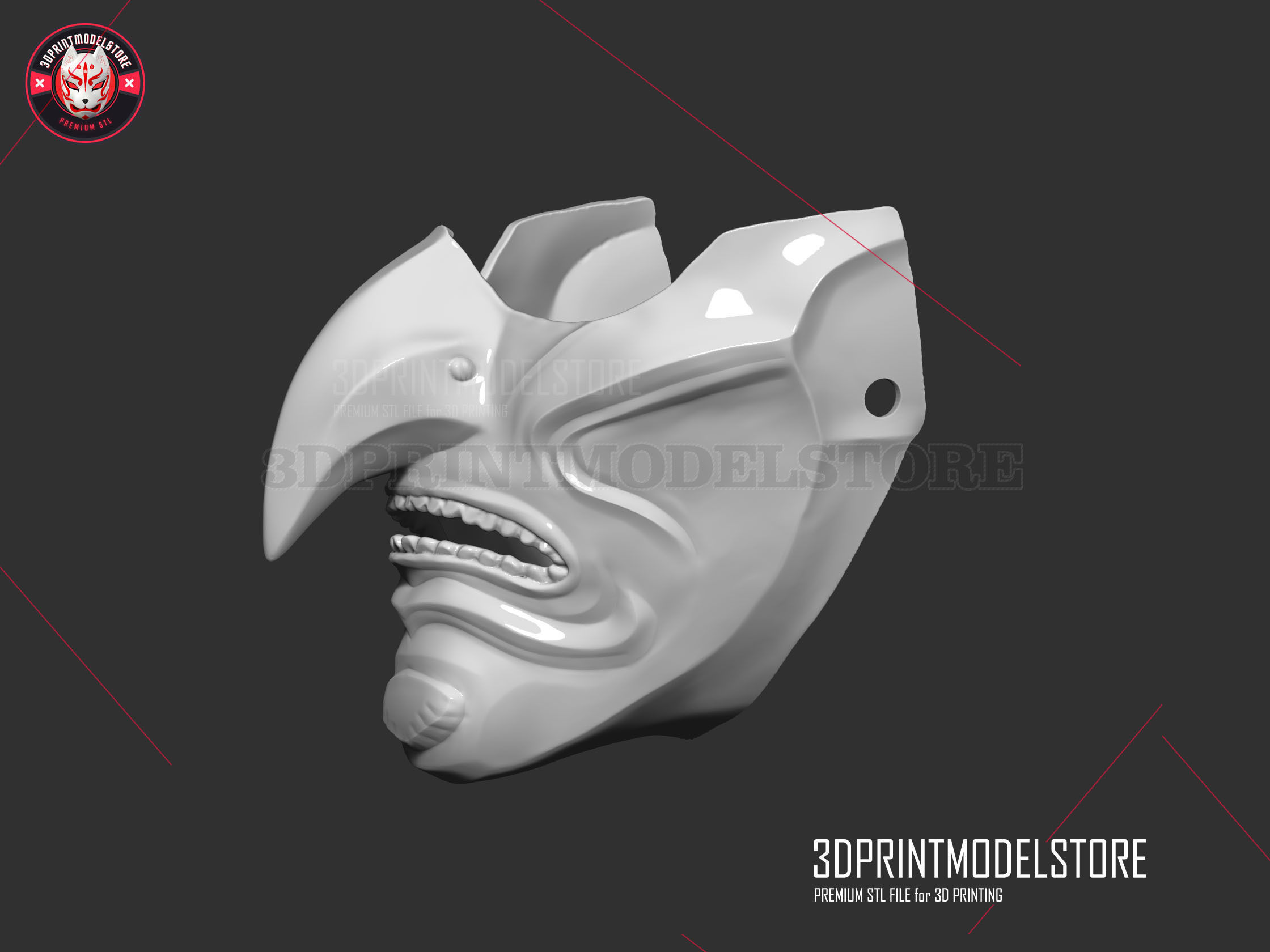 Ghost of Tsushima - Purity of War Oni Samurai Mask  3D print model_5