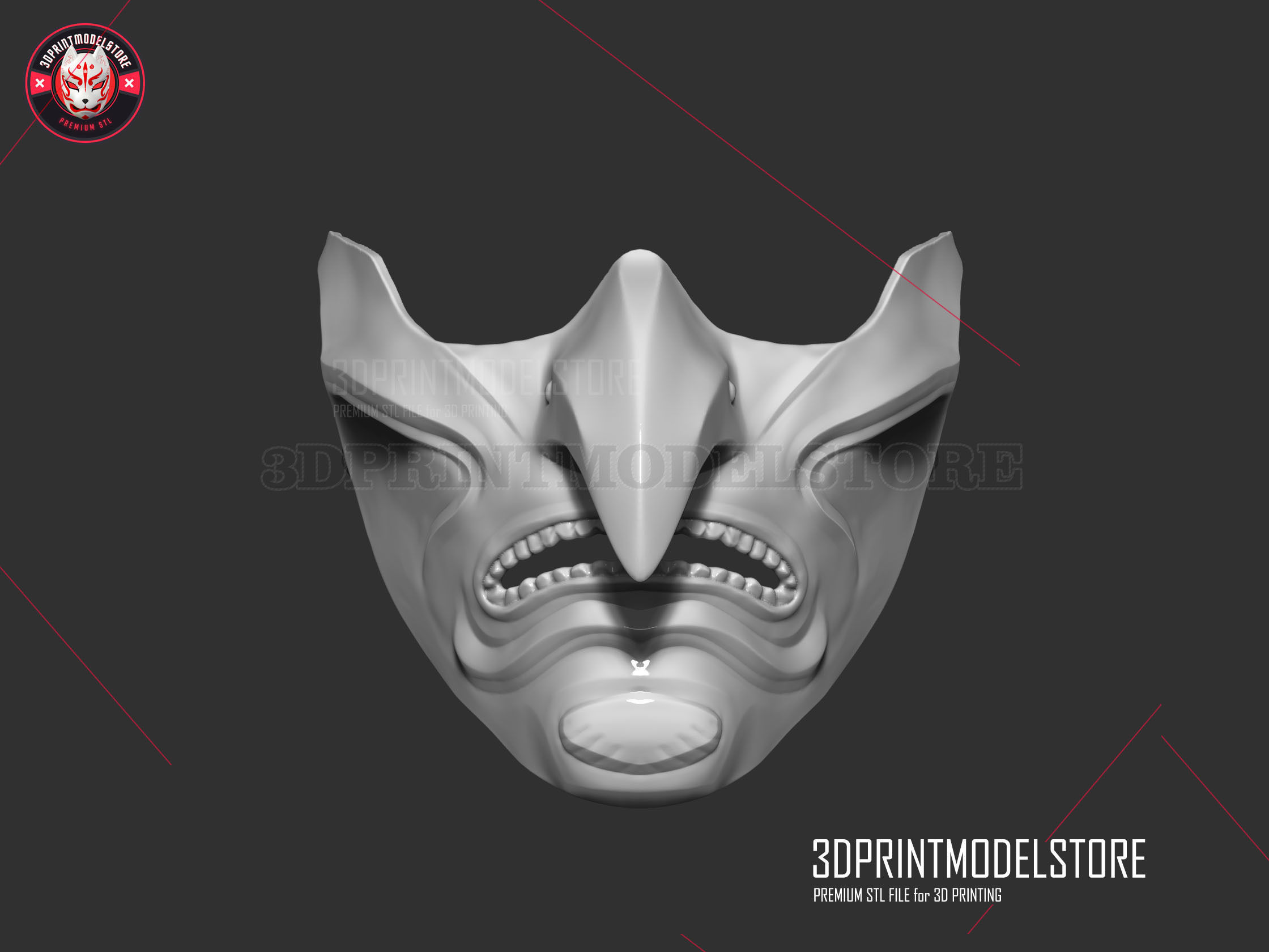 Ghost of Tsushima - Purity of War Oni Samurai Mask  3D print model_3