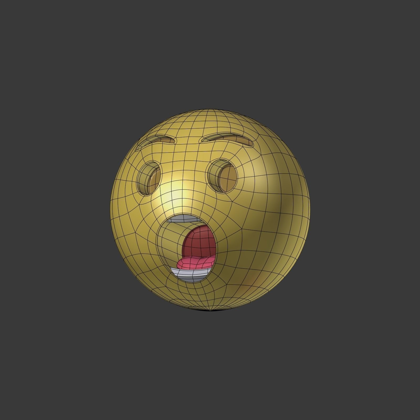 Emoticons - Emoji - Smiley Pack Low-poly 3D model_18