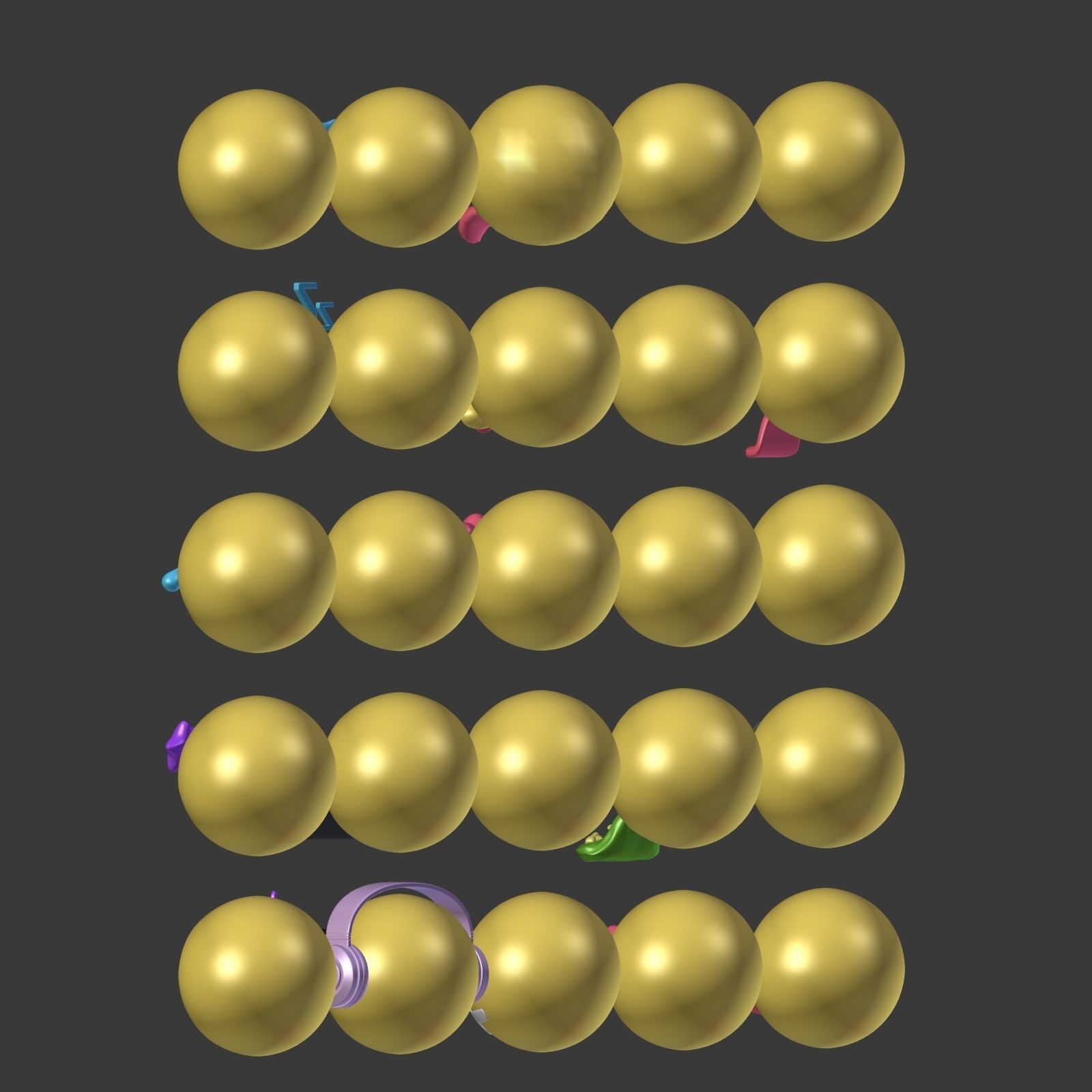 Emoticons - Emoji - Smiley Pack Low-poly 3D model_6