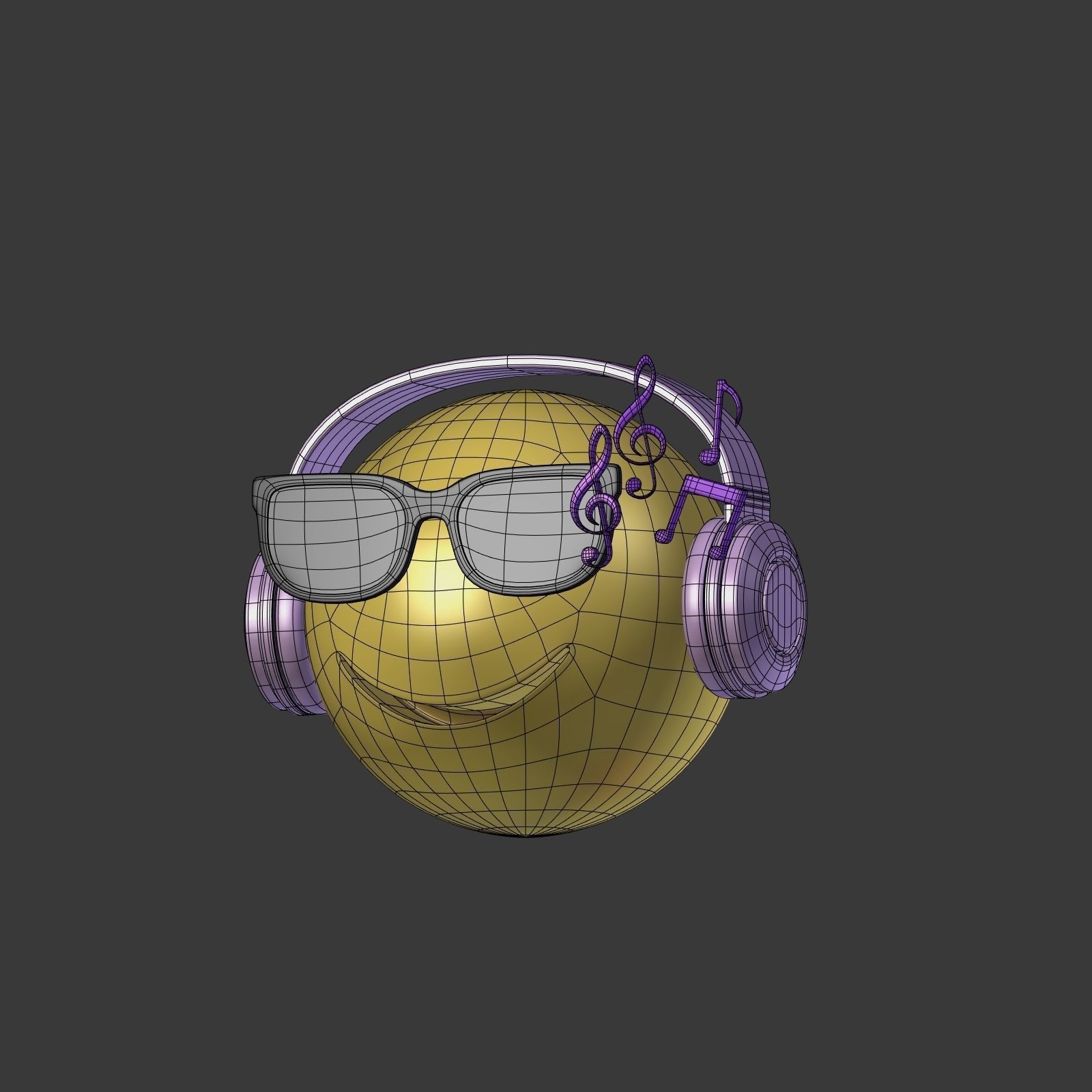 Emoticons - Emoji - Smiley Pack Low-poly 3D model_56