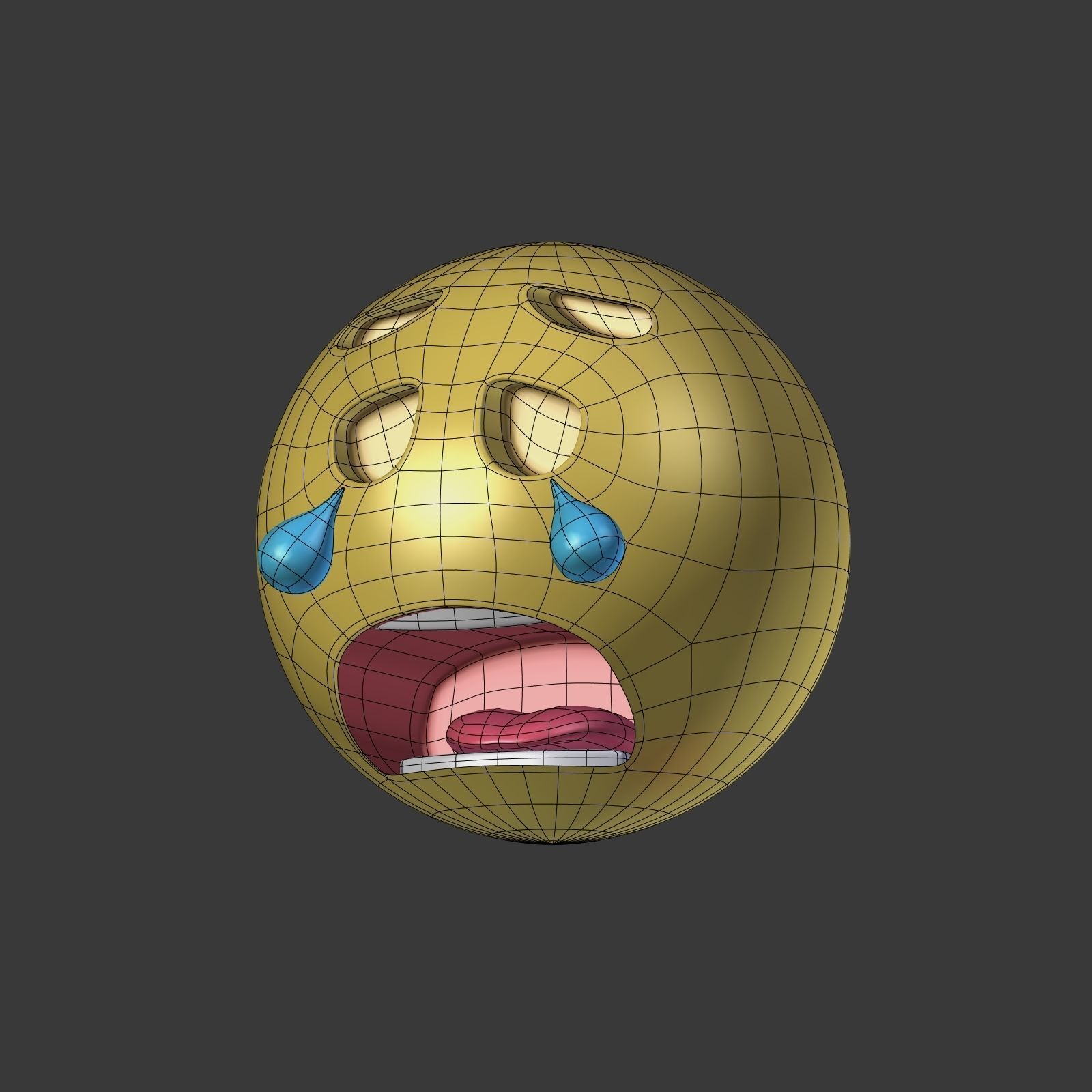 Emoticons - Emoji - Smiley Pack Low-poly 3D model_38