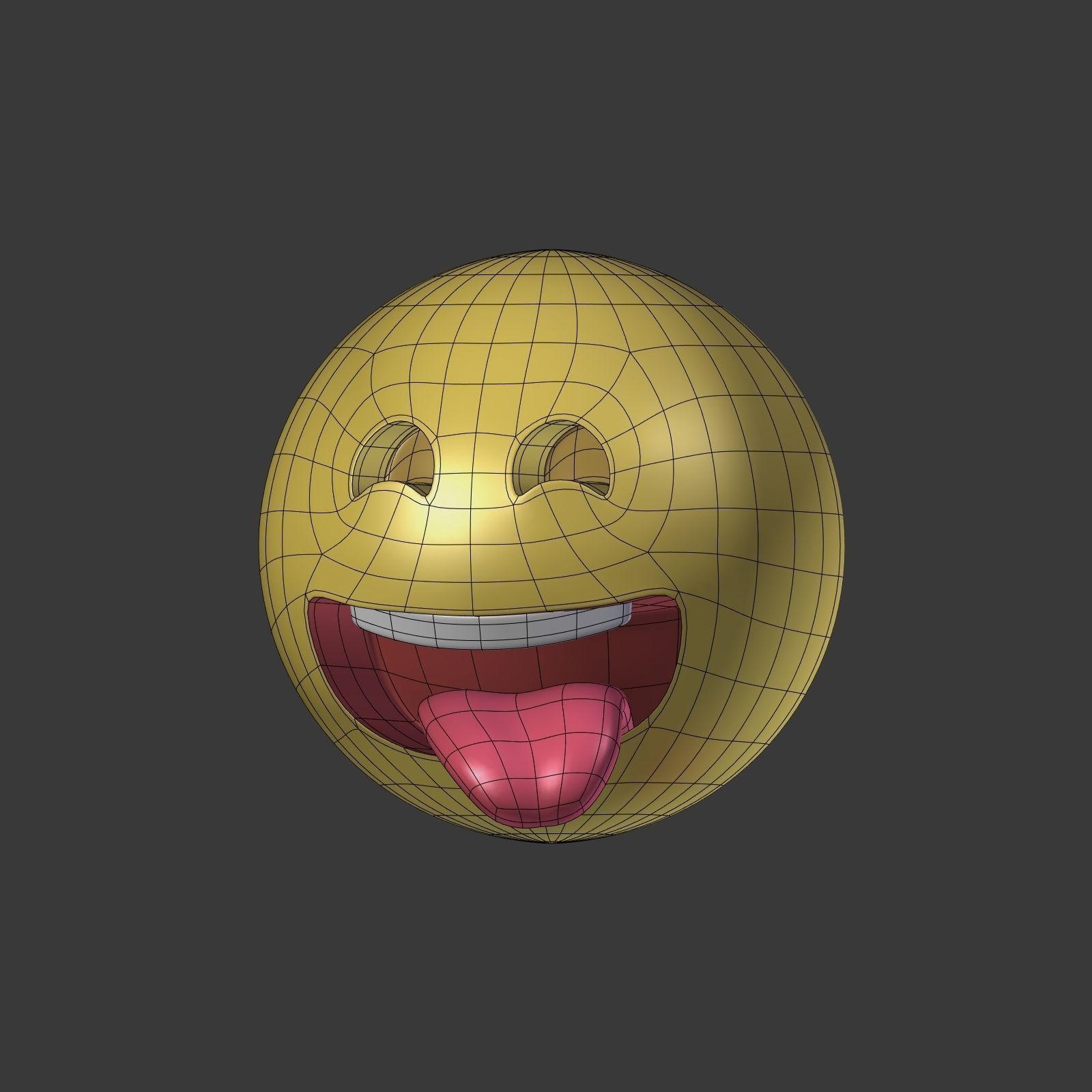 Emoticons - Emoji - Smiley Pack Low-poly 3D model_14