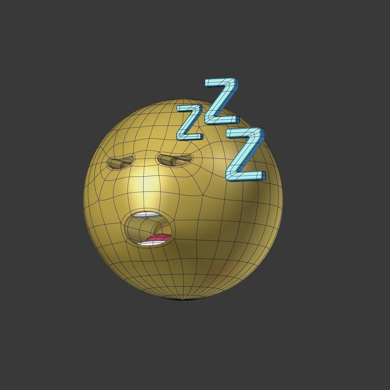 Emoticons - Emoji - Smiley Pack Low-poly 3D model_26