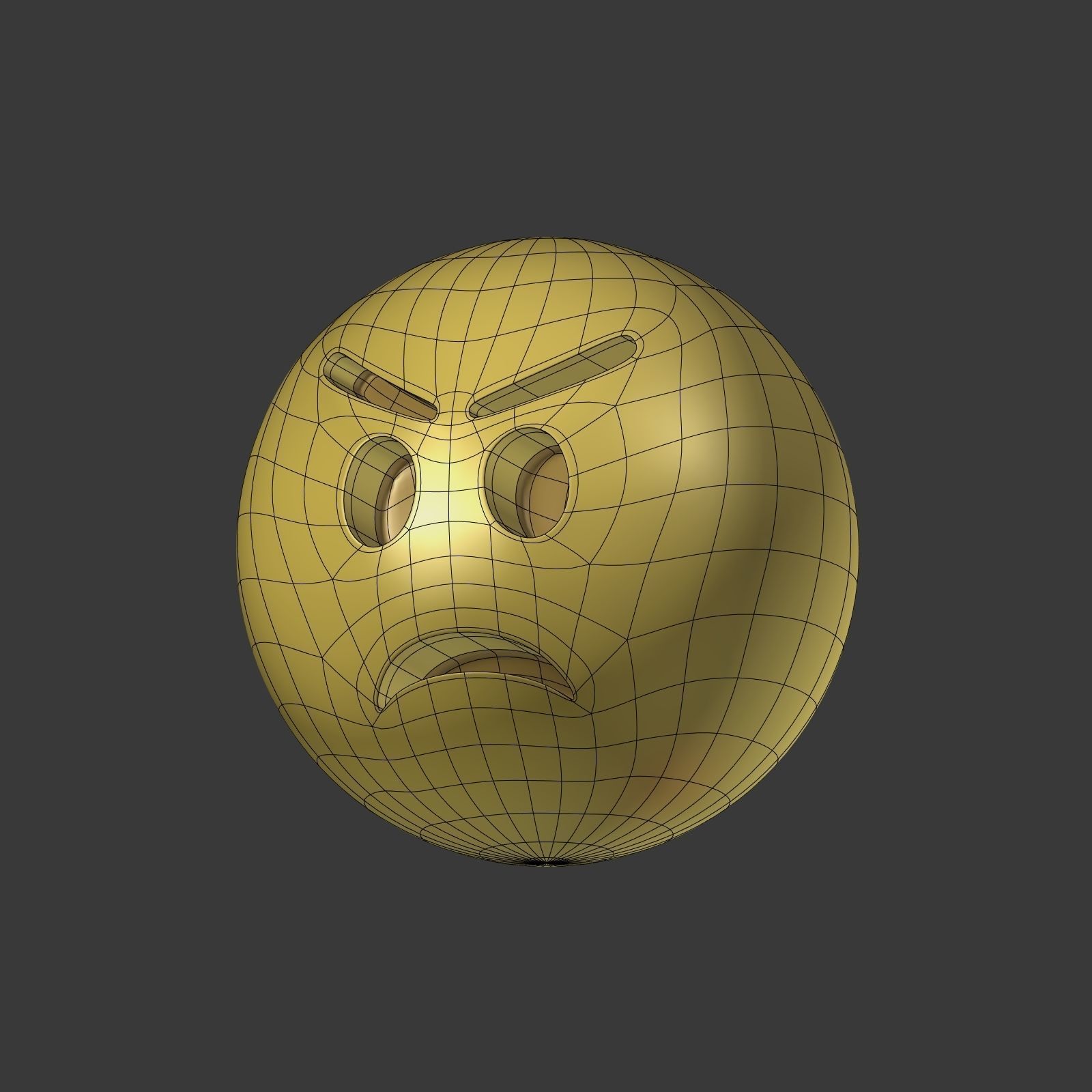 Emoticons - Emoji - Smiley Pack Low-poly 3D model_22