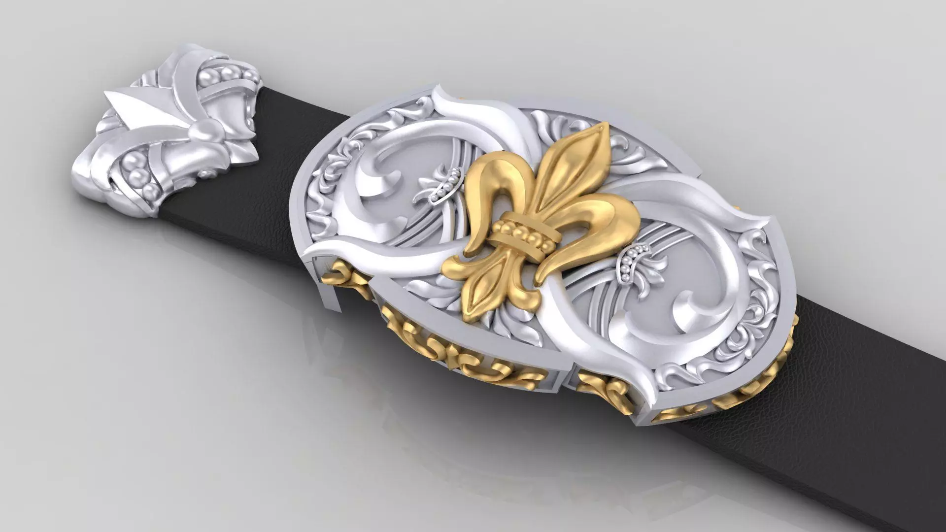 Buckle with Lily 3D print model