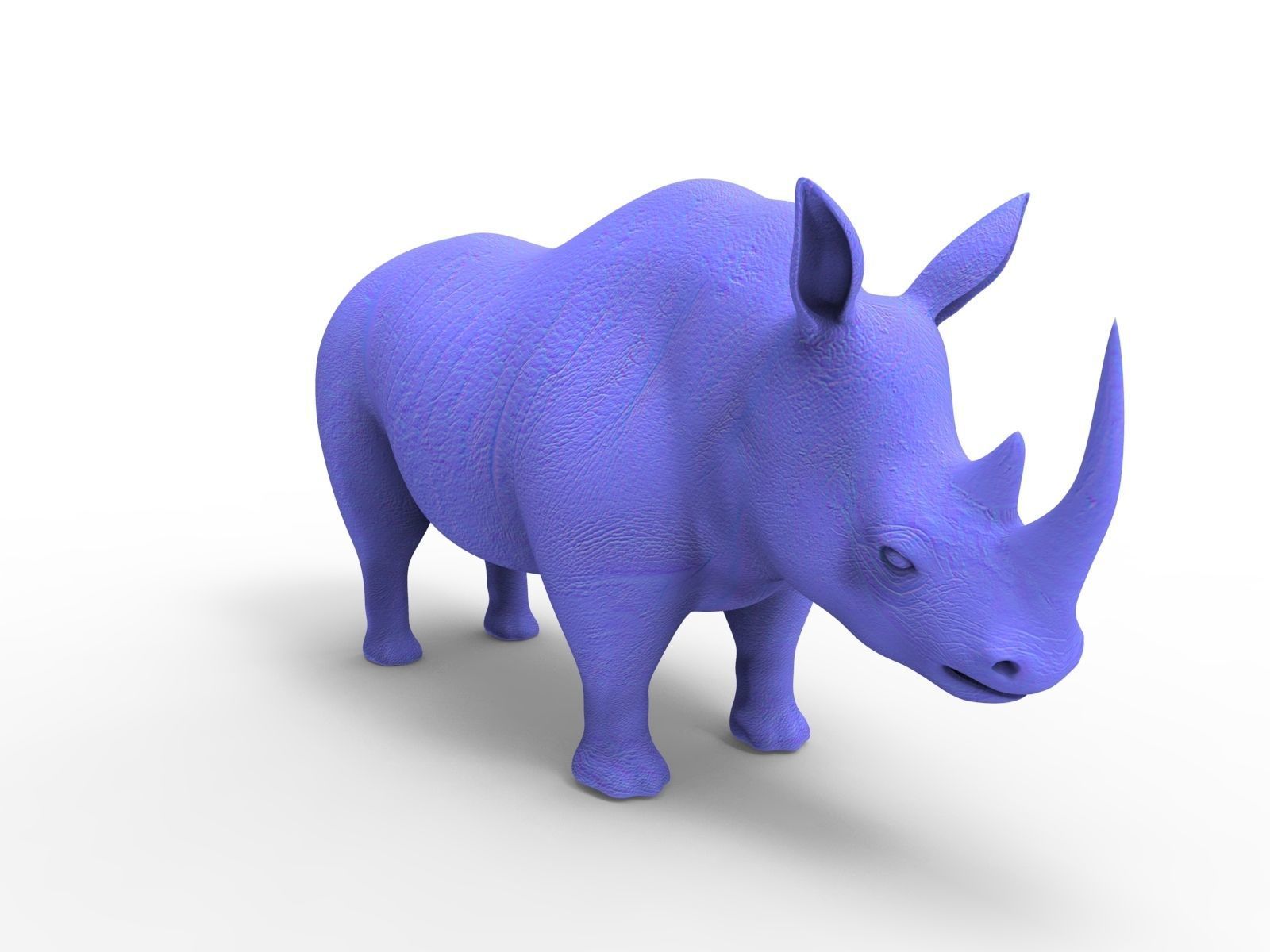 Dirty  Rhino 3D Models Rigged  game ready Low-poly 3D model_17