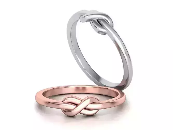 The Knot Forever Infinity ring 3dmodel  3D print model