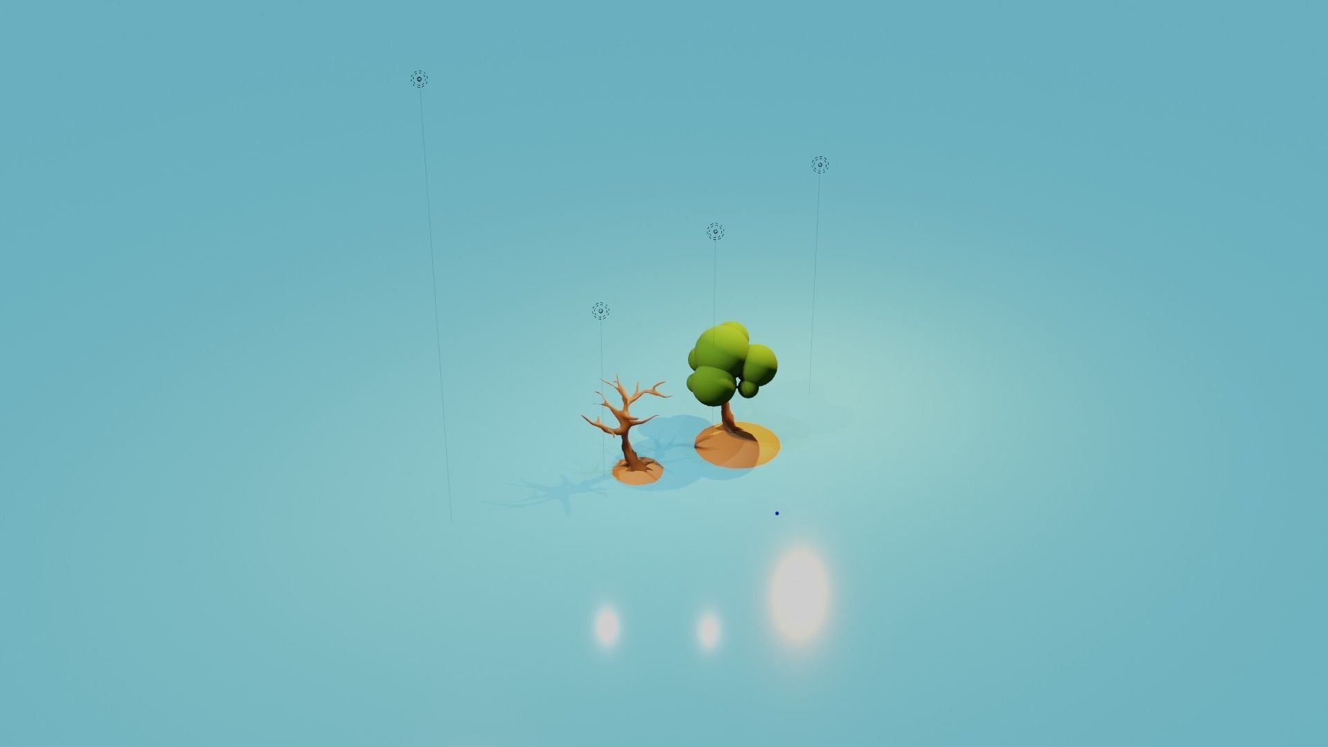 free 3d simple cute tree Free low-poly 3D model_7