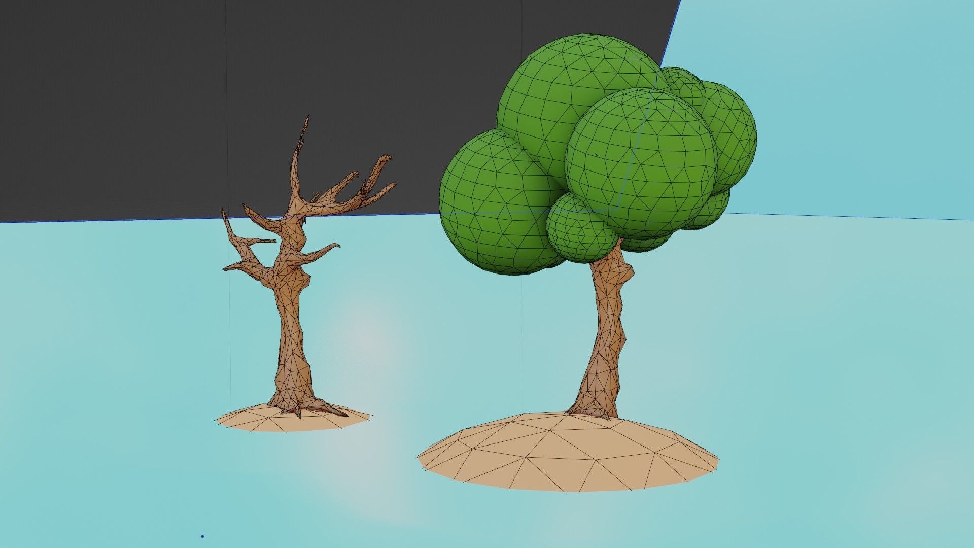 free 3d simple cute tree Free low-poly 3D model_4