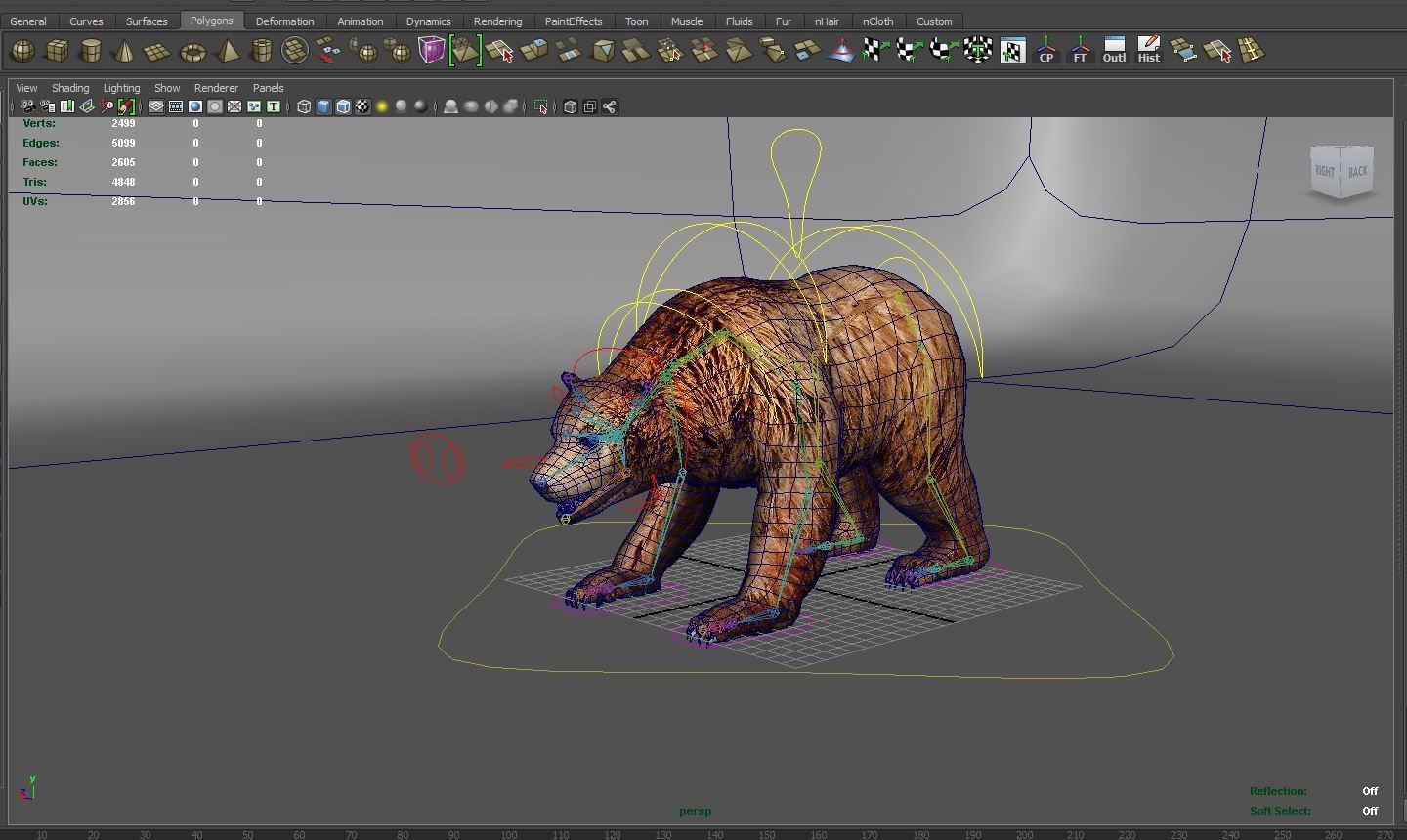 Red Bear Rigged 3D Models game Low-poly 3D model_24