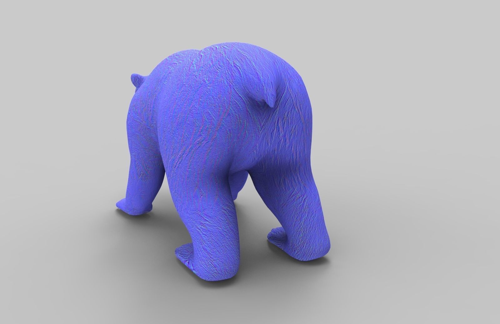 Red Bear Rigged 3D Models game Low-poly 3D model_28