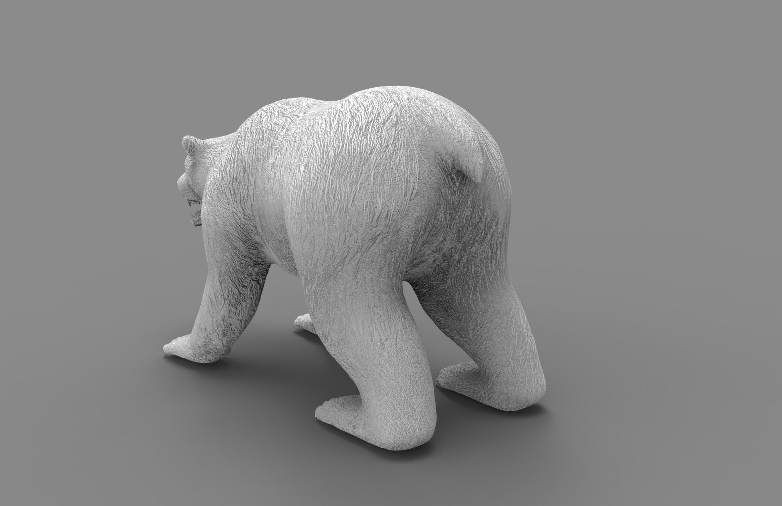 Red Bear Rigged 3D Models game Low-poly 3D model_19