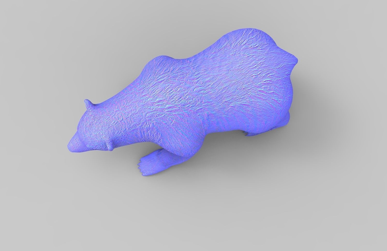 Red Bear Rigged 3D Models game Low-poly 3D model_27