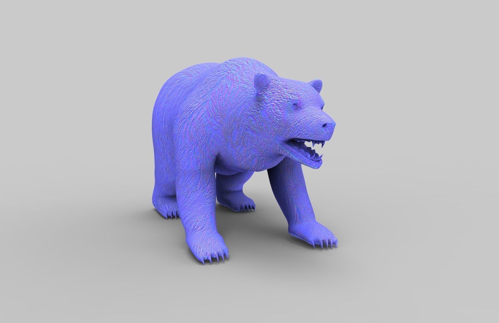 Red Bear Rigged 3D Models game Low-poly 3D model_25
