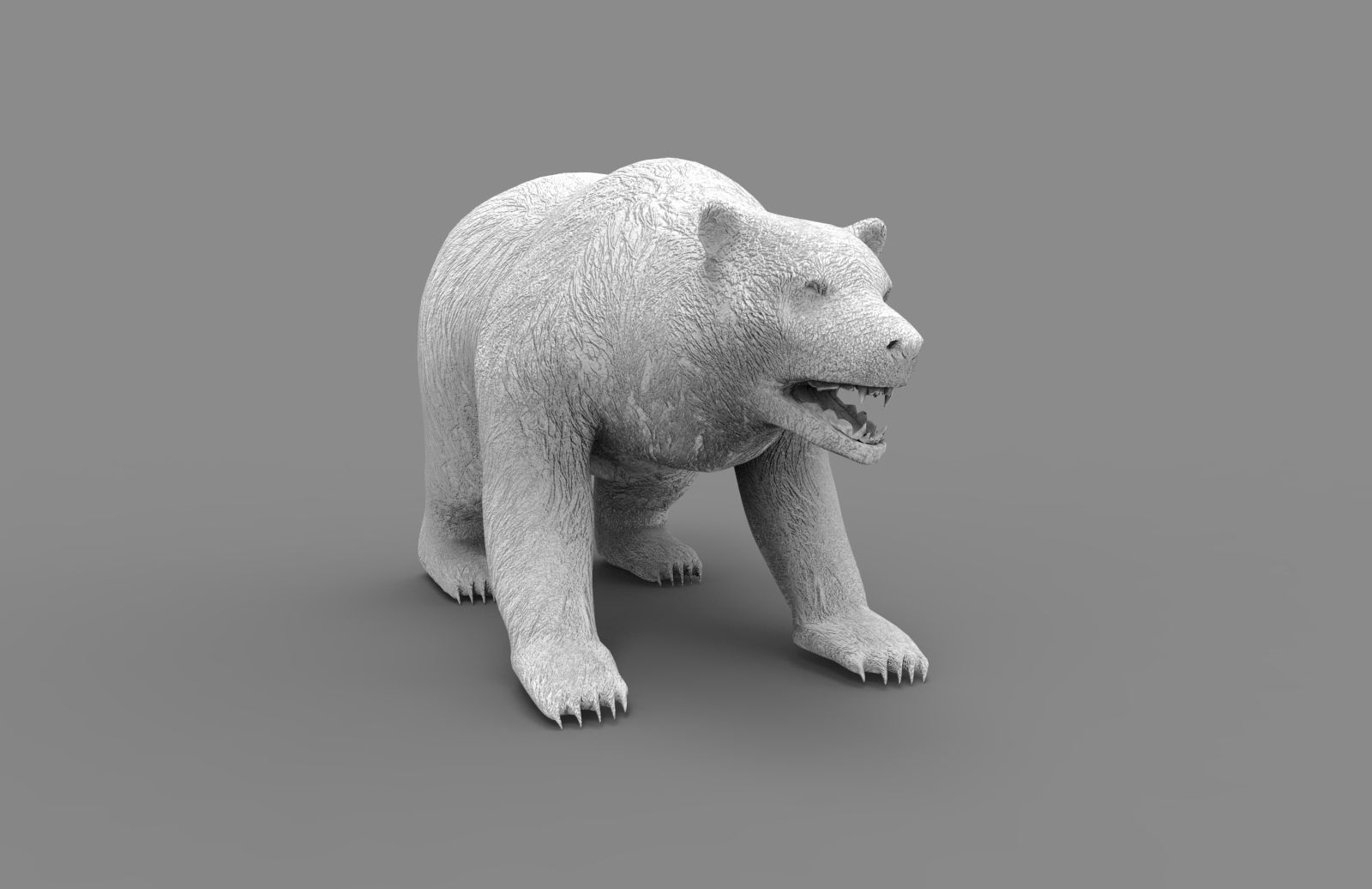 Red Bear Rigged 3D Models game Low-poly 3D model_21
