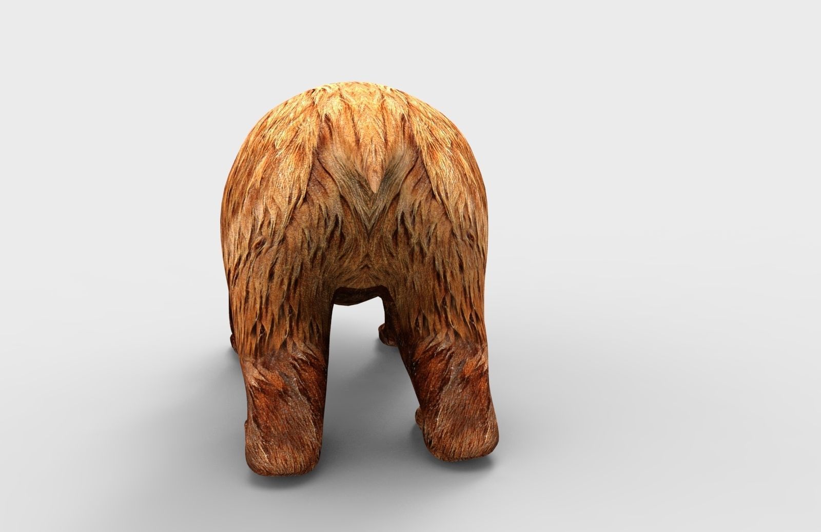 Red Bear Rigged 3D Models game Low-poly 3D model_7