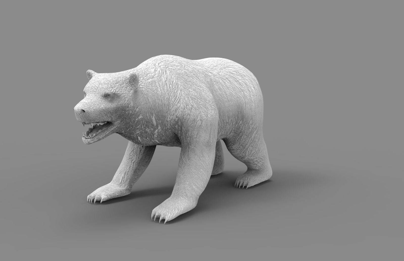 Red Bear Rigged 3D Models game Low-poly 3D model_17