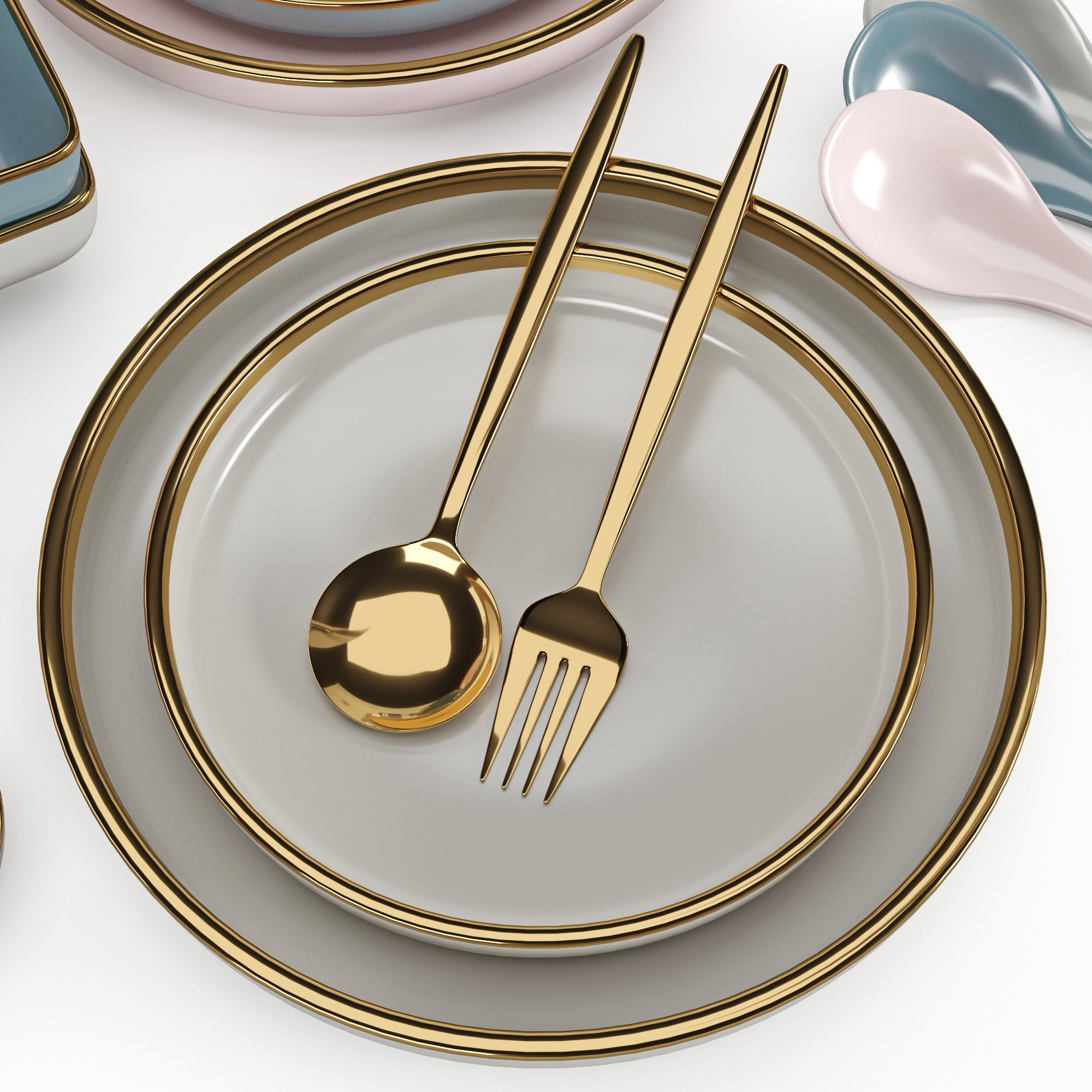 Kitchenware and Tableware 06 3D model_3