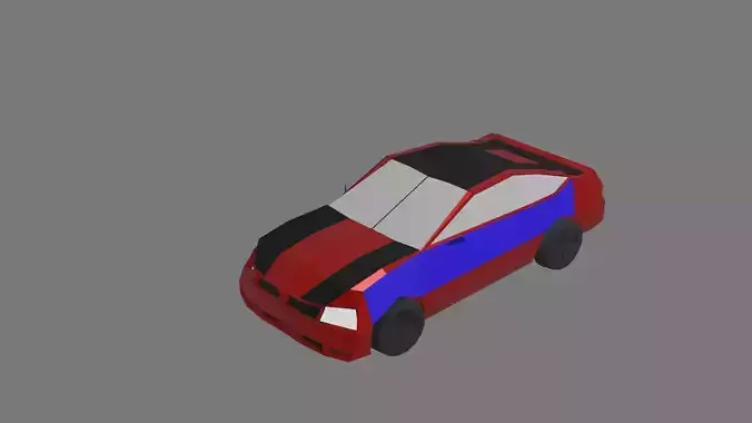 Low poly car modle