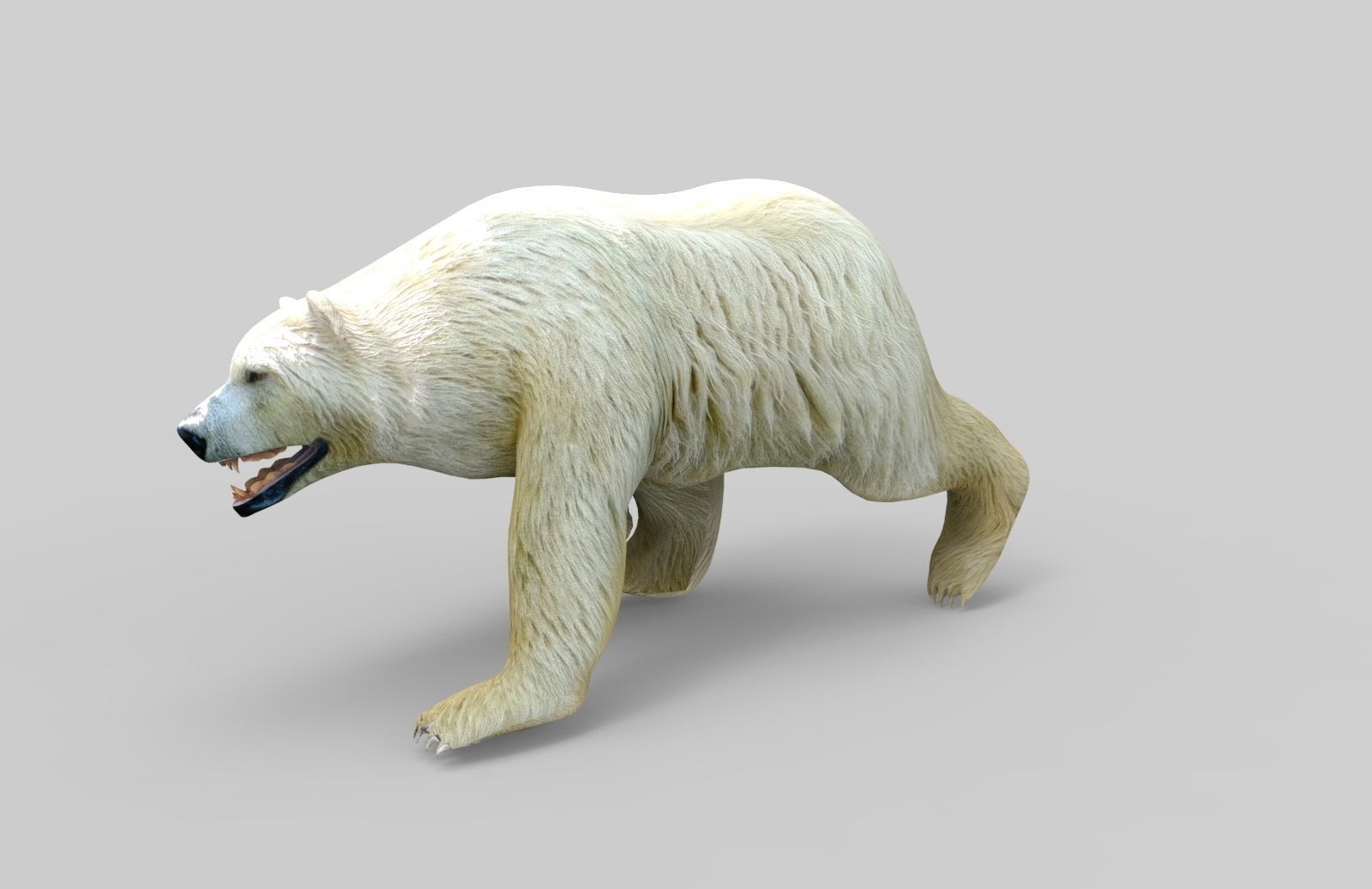 3D White Beer Rigged Model Low-poly 3D model_4