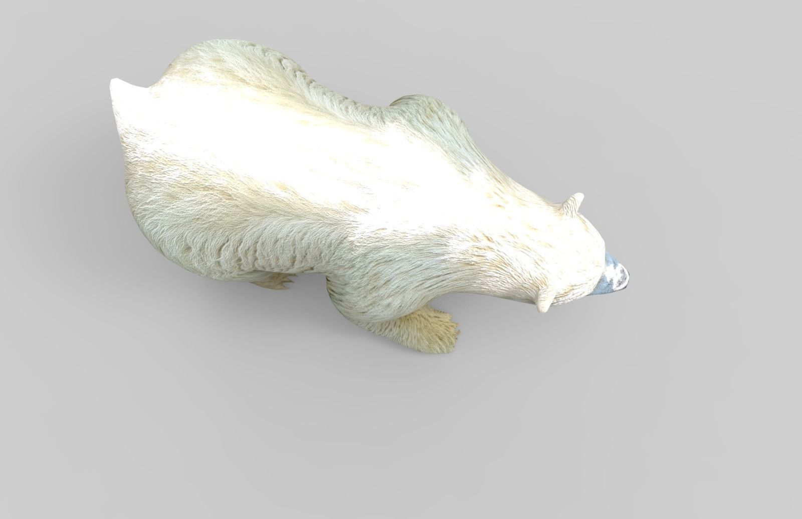 3D White Beer Rigged Model Low-poly 3D model_7