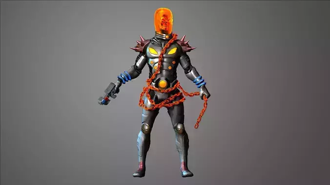 Cosmic Ghost Rider High Poly model 3D model