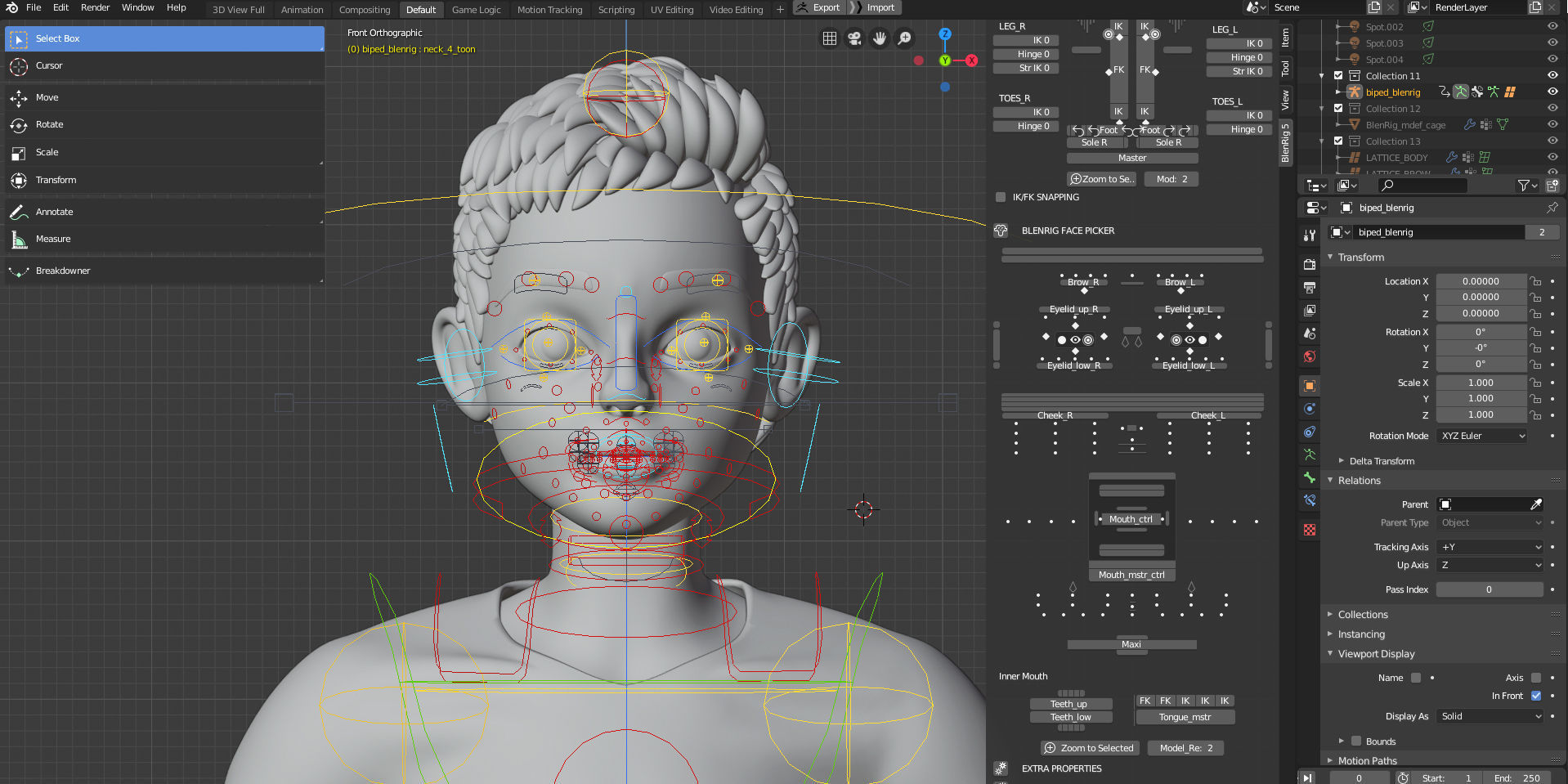 Rigged - Stylized Character Boy  - Blender Cycles And Eevee 3D model_18