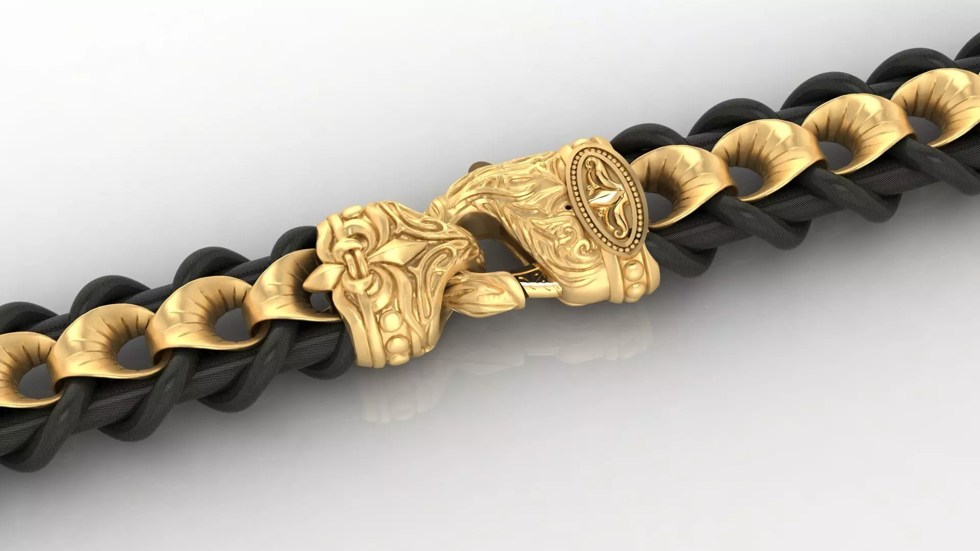 Bracelet with patterns 3D print model_0