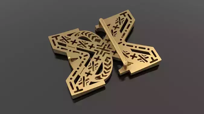 Buckle U gold letter x